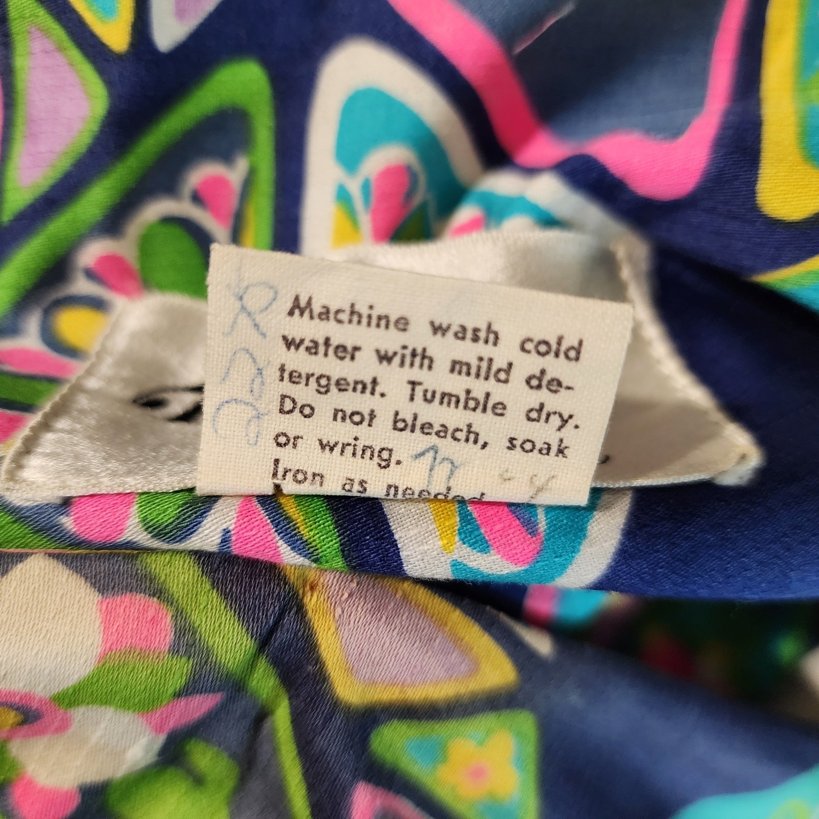Vintage 60’s/70’s Tori Richard Honolulu One Shoulder Cotton Maxi Dress Size 10