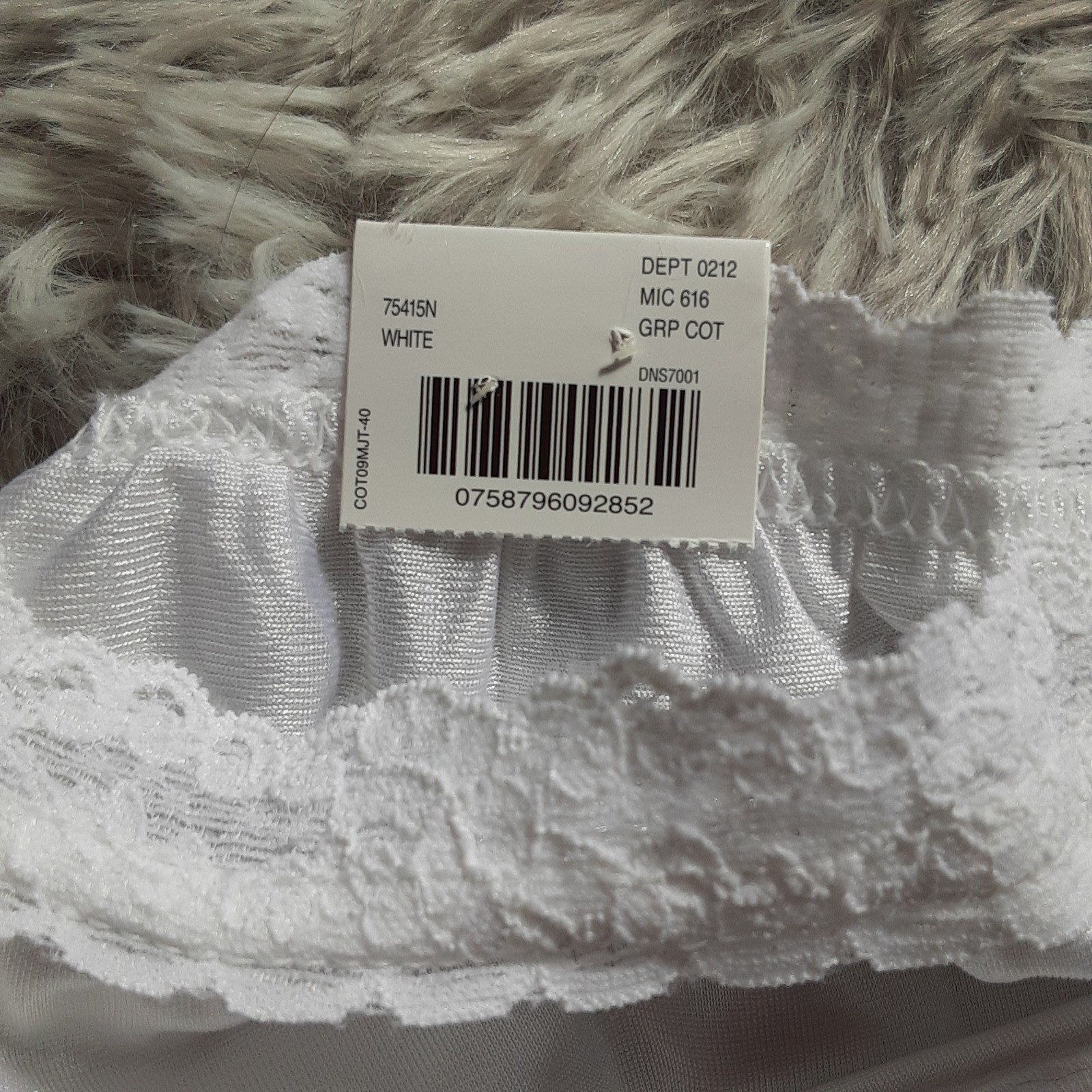 Shiny Nylon Cotillion Granny Panties Size 6 White NWT Cotton Gusset