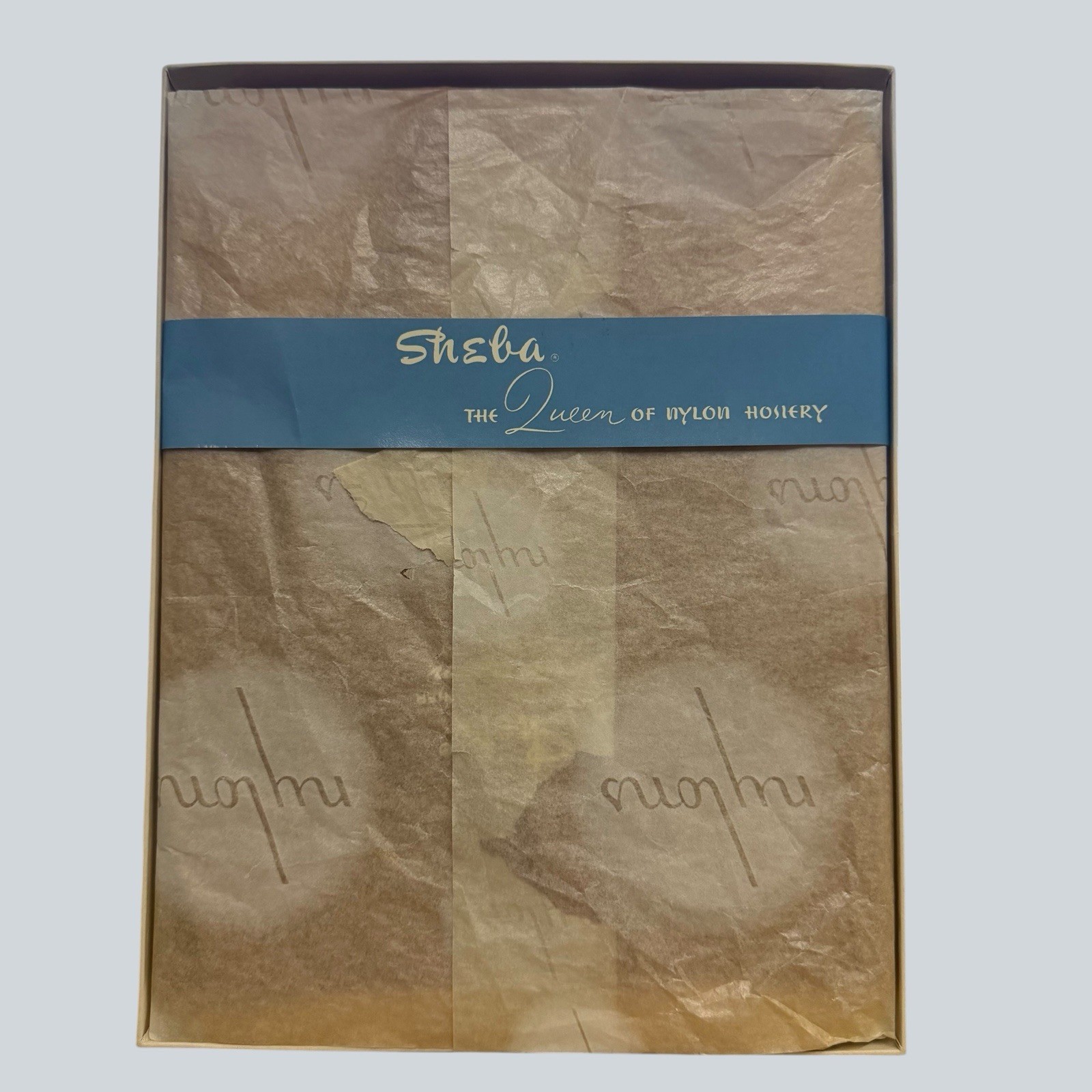 VINTAGE SHEBA SHEER SEAMLESS STOCKINGS 9 1/2 Honey New Old Stock With Tags