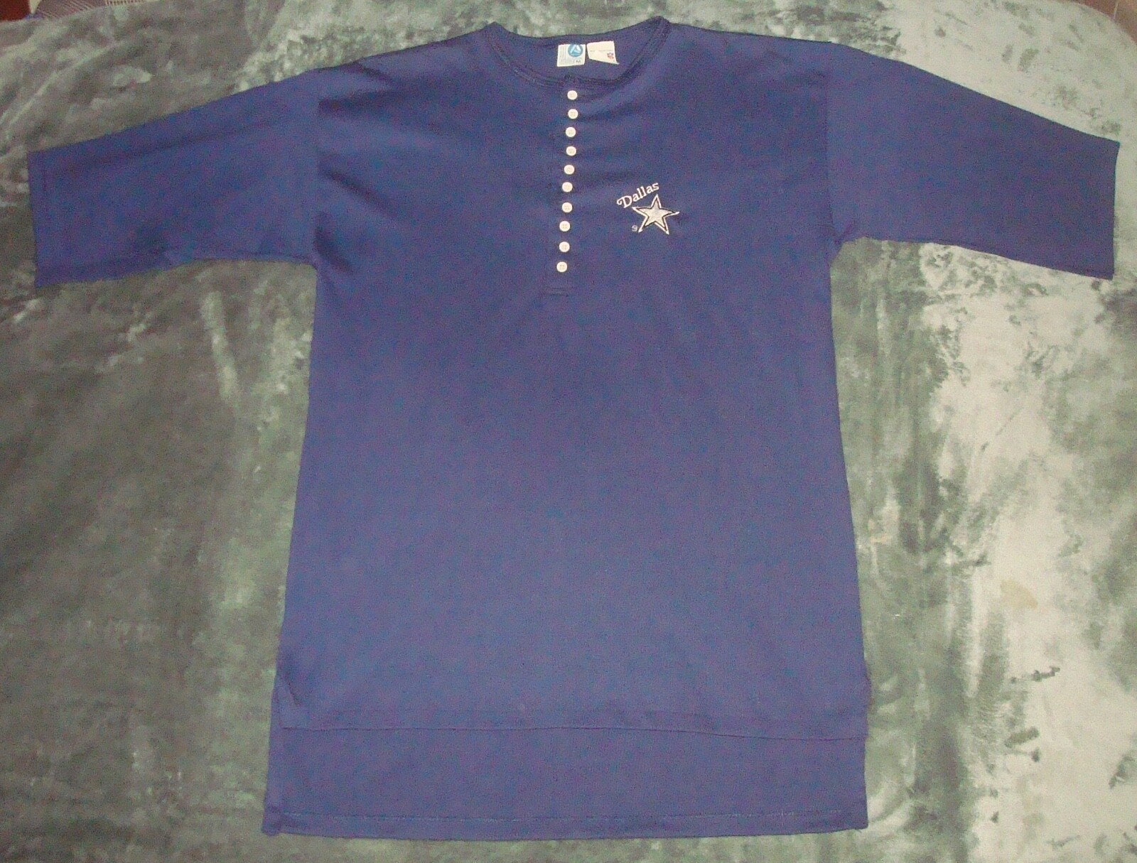 VTG 80s DALLAS COWBOYS T SHIRT MEDIUM BLUE NFL FOOTBALL 90s NOW FOR LADIES WOMEN