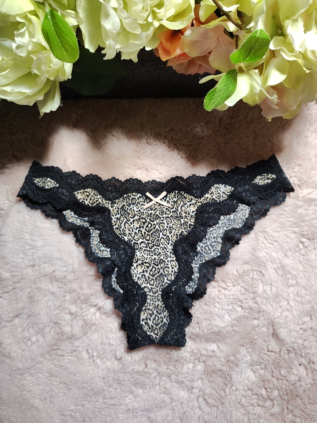 Vintage Victorias Secret Rushed Back Leopard Cheekini OS, Year 2013