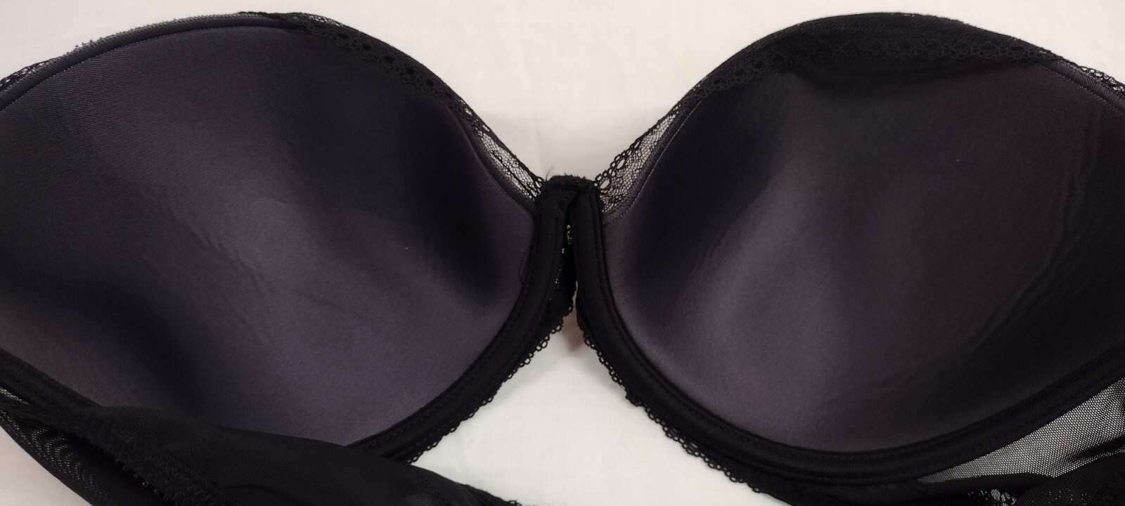 Chantelle Bra 34 DDDD Black UK 34 Fine Lace Cup Sexy Bra EUR 75 G FINE MATERIAL