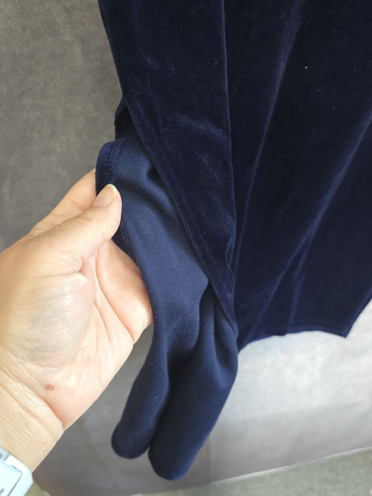 1990’s VICTORIA’S SECRET COUNTRY COLLECTION Velour V-Neck Nightgown Blue Large