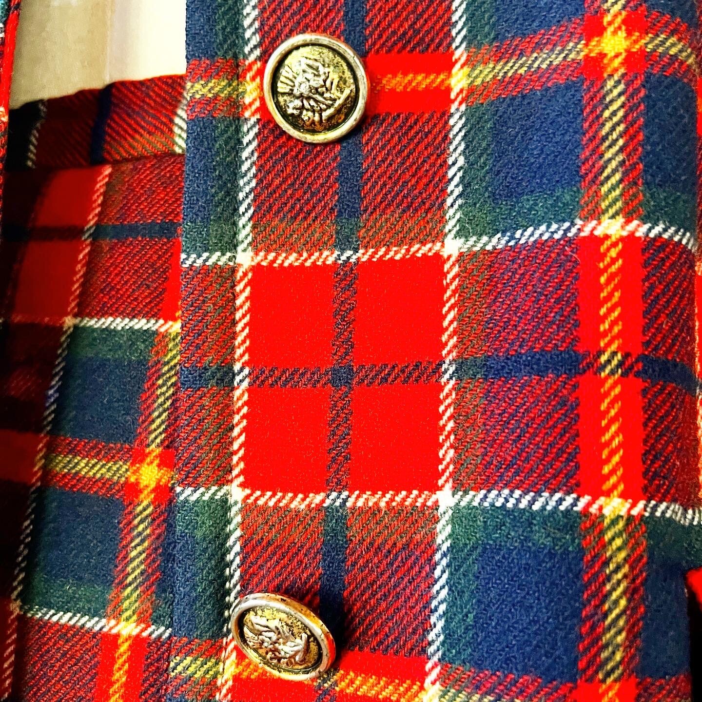 RARE PENDLETON SET 60’s 60s Vintage Red Plaid Wool 49er Jacket Pleated Skirt M L
