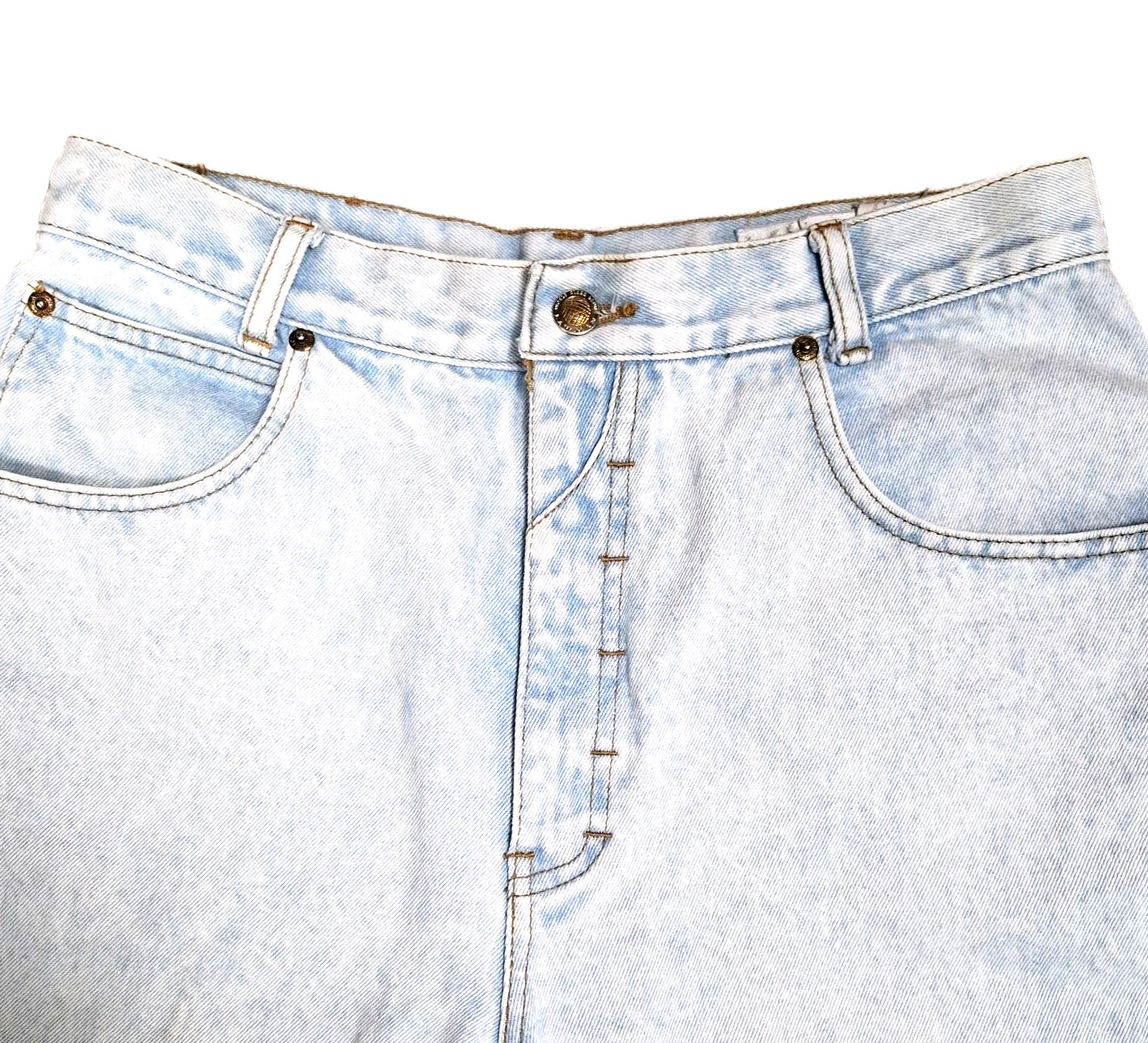 VTG Lawman Jeans Women Sz 13 Western High-Waist Light Wash Tapper Denim Pant 80s