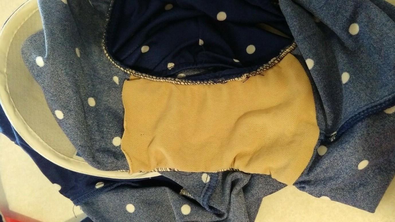 Womens Maxine Of Hollywood Polka Dot Ruched Swimsuit Pinup Bombshell bra VTG