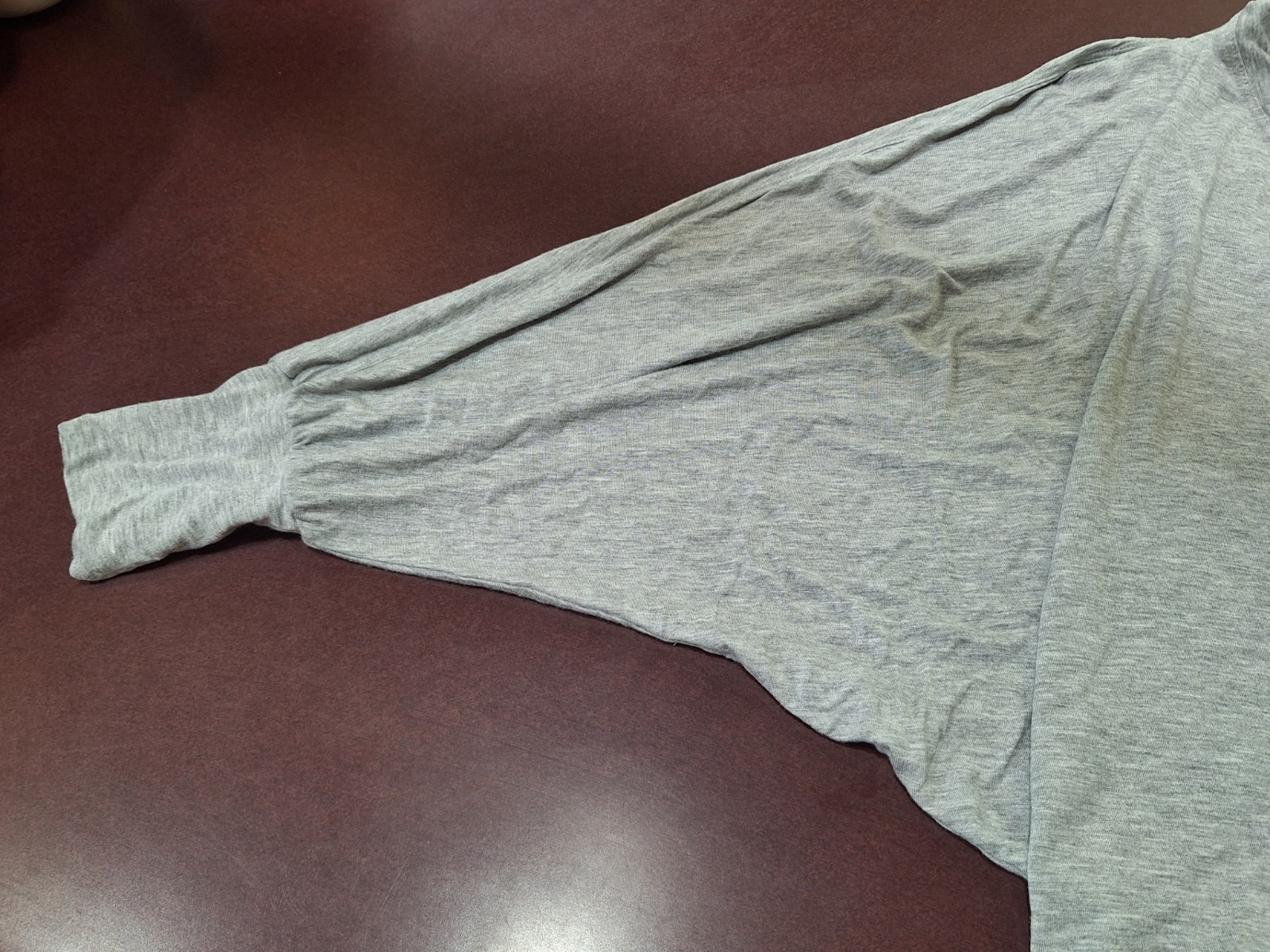 Vintage Emil Rutenberg Women’s Large Gray Cardigan Jacket Dolman Sleeve 2 Button