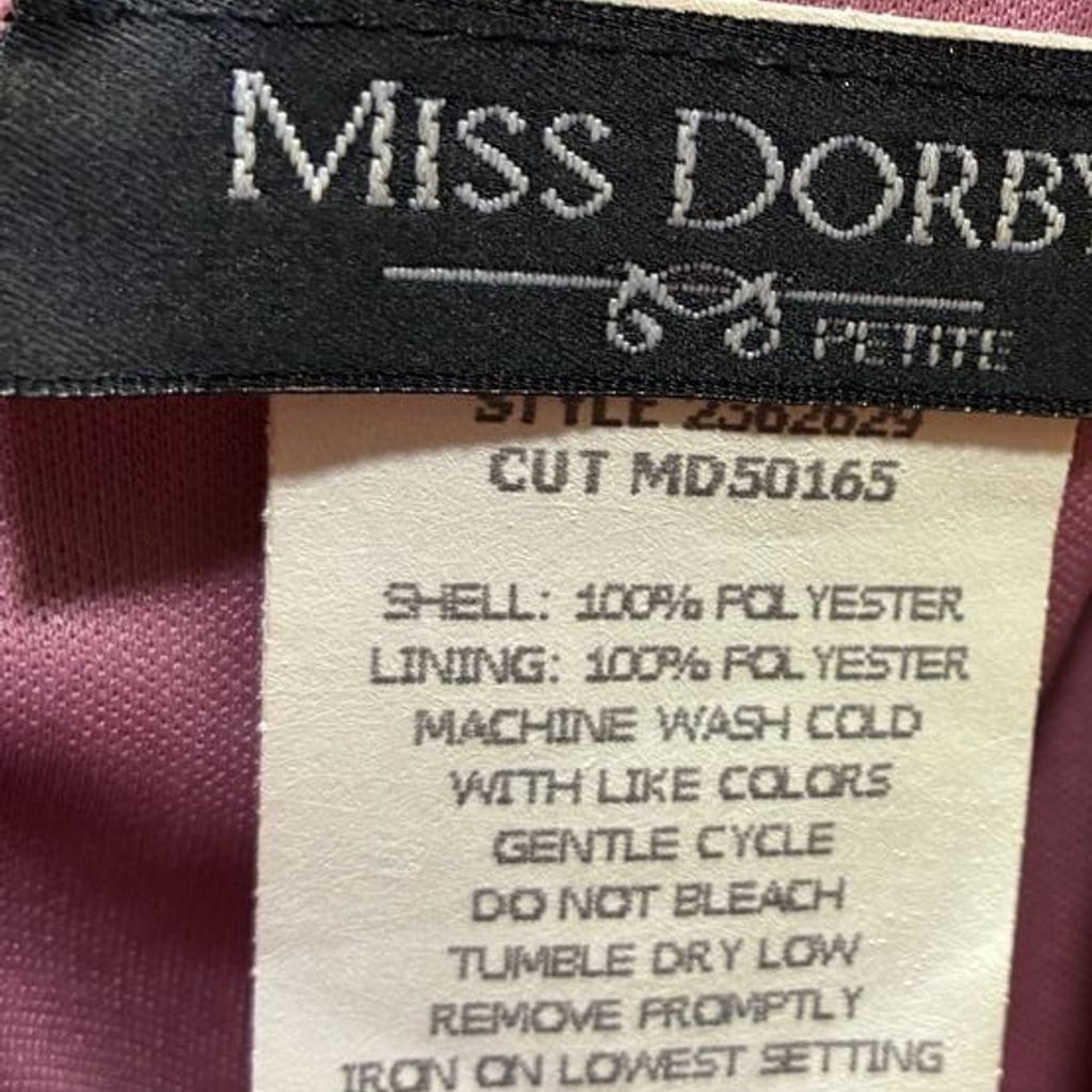 Vintage Miss Dorby Floral Crinkle Chiffon Two-Piece Skirt Set