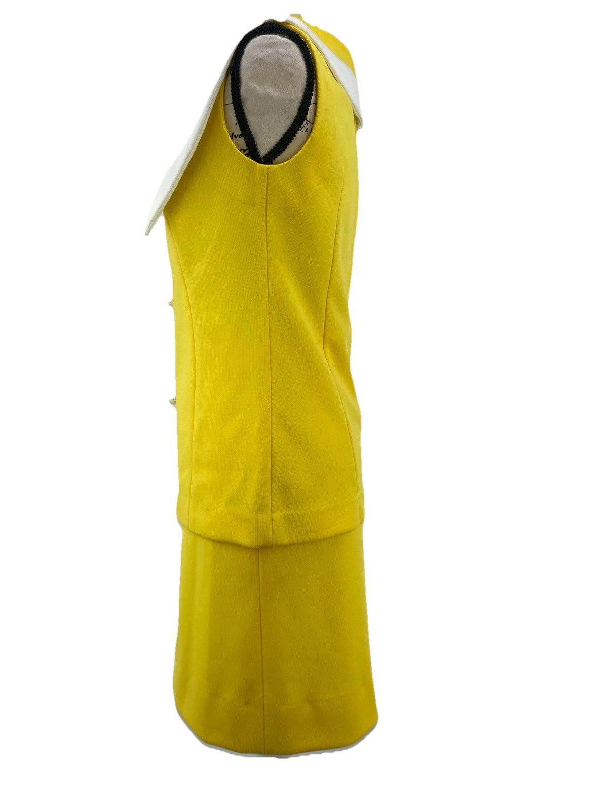 Vintage 60’s Nardis Of Dallas Yellow 2 Piece Skirt And Top Set Size Extra Small