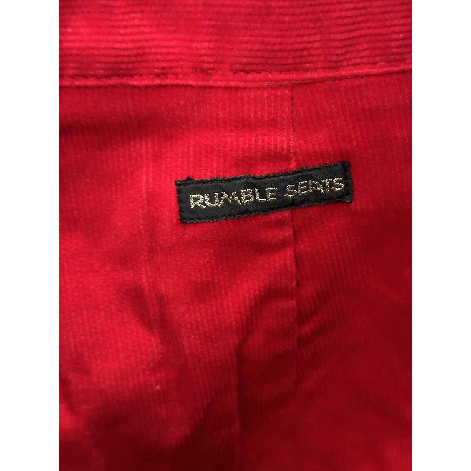 Vintage 1980s NWT Rumble Seats Red Corduroy High Waisted Pants Size 11