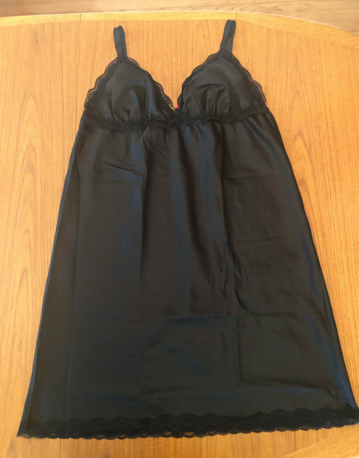 ESMARM Brand, Woman’s Full Slip W/Lace Trim, Black, Size 14, New With Tags!