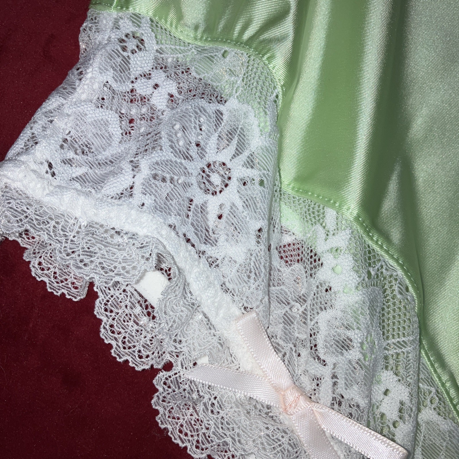 2X 3X Mushroom Gusset Granny Panty Silky Nylon Satin Brief Sissy Vintage styl