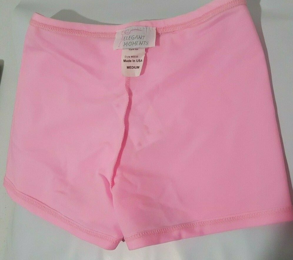 NWT VINTAGE ELEGANT MOMENTS ROMANTIC ADVENTURES PINK BOY SHORTS SIZE MED #6935