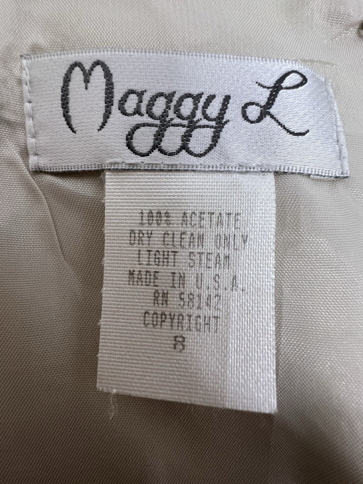 Vintage Maggy Skirt Suit Size 8 White on White Floral Pencil Skirt Wedding Party