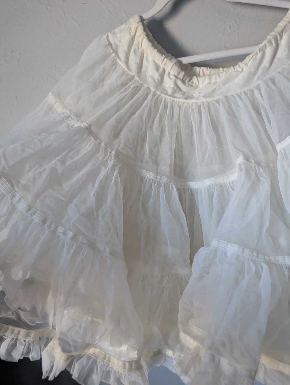 3 Partners Please Malco Modes Extra- 4-Tiers crinoline Square Dance White