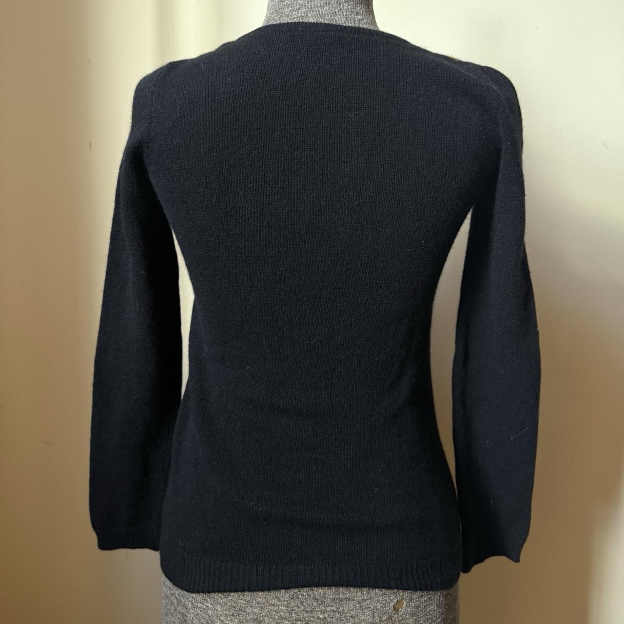 Vintage 80s Sonia Rykiel France Designer Black/Yellow Angora Wool Knit Sweater S