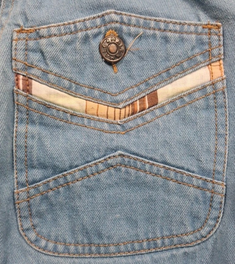 Vintage 70s Women’s „Male” Brand Jeans Bell bottom Flare Denim Size 24 X 32