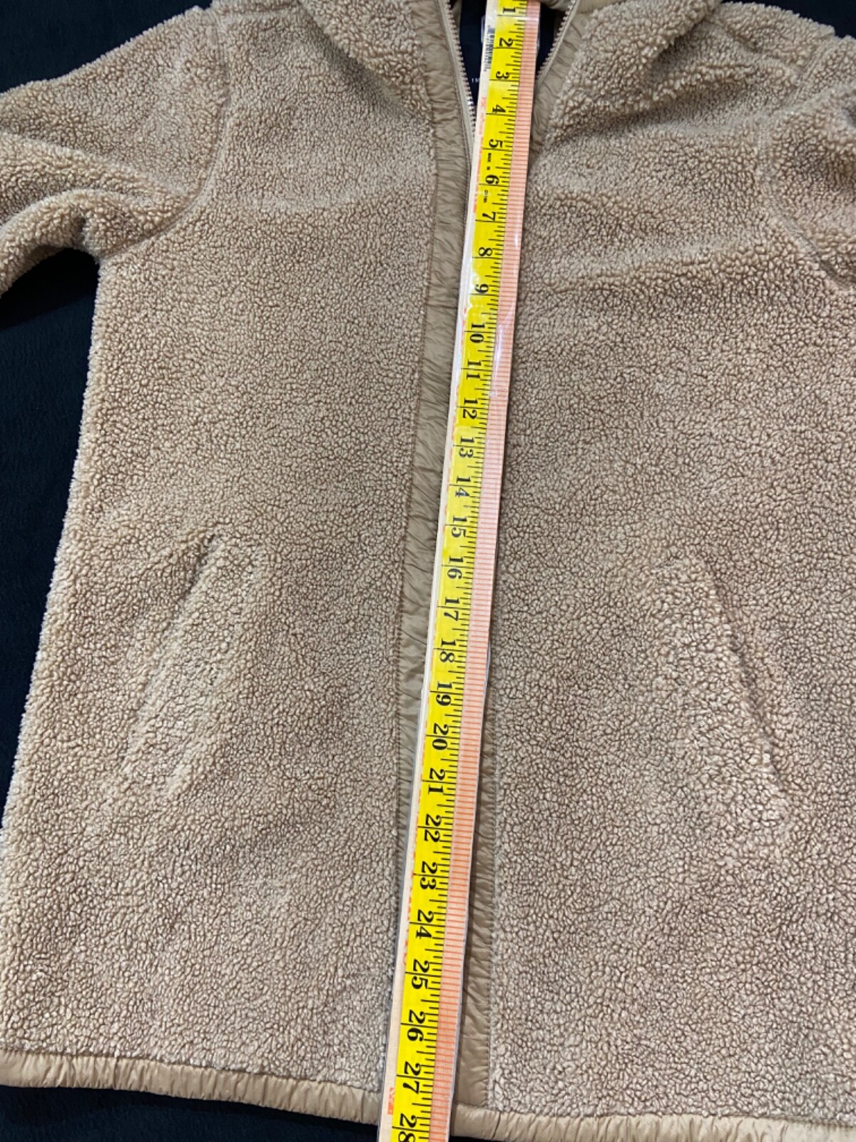 1 Madison Expedition Coat Size S Deep Pile Gold Lined Full Zip Hooded Vintage