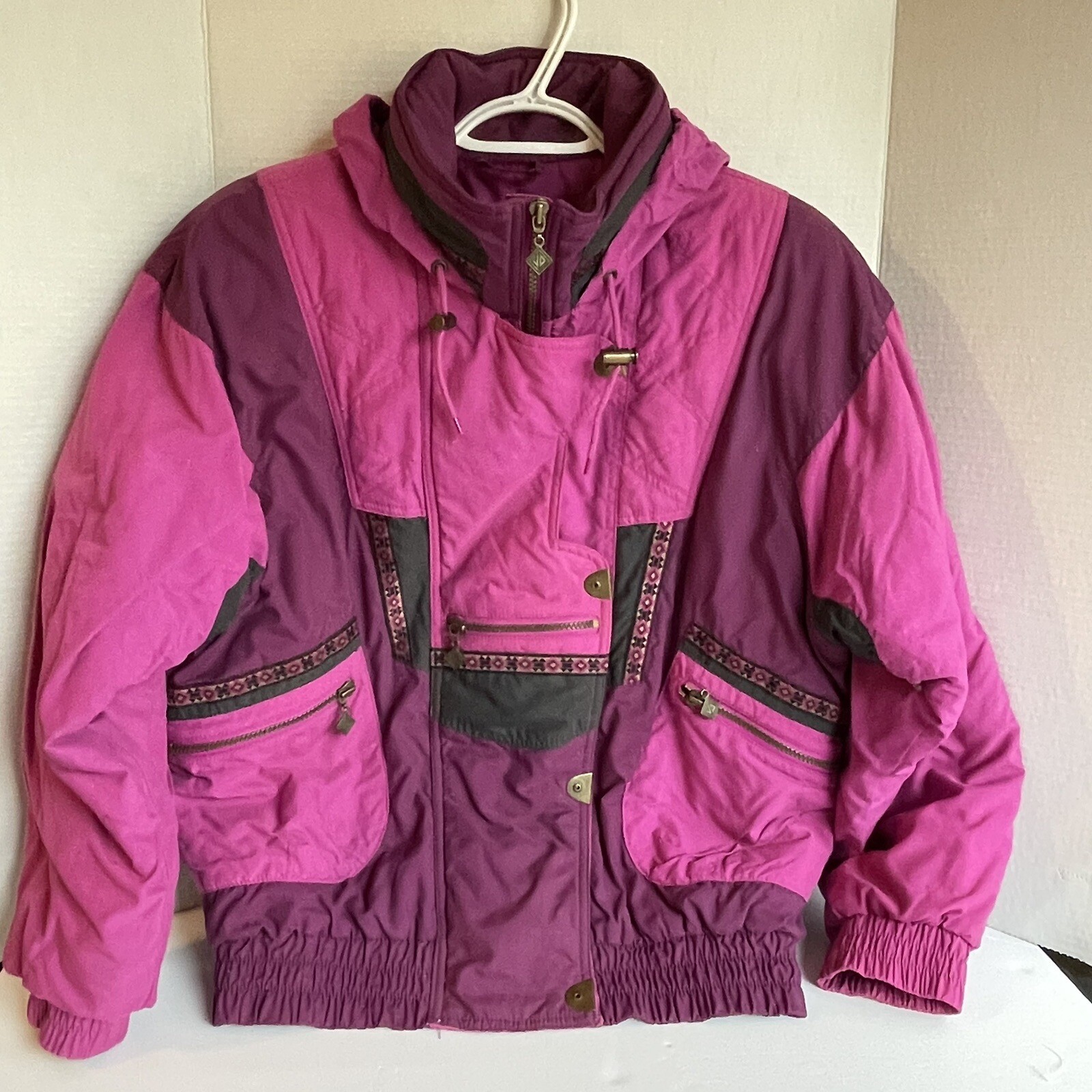 Vintage J D Sun Valley Ski Jacket Size 8 Awesome Colors Great Color Block