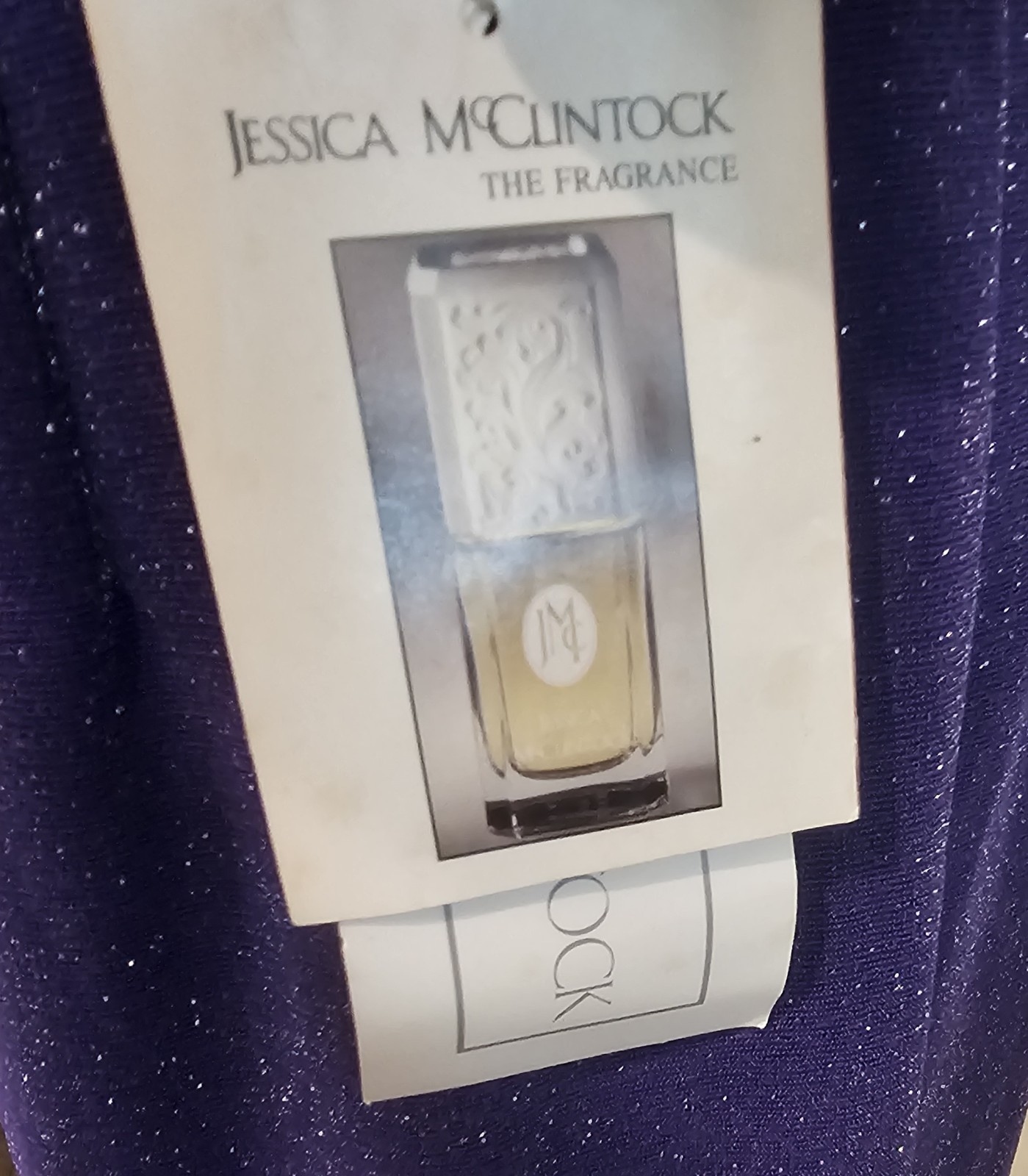 NWT Vintage Scott McClintock Purple/Silver Form Fitting Dress, Size 8