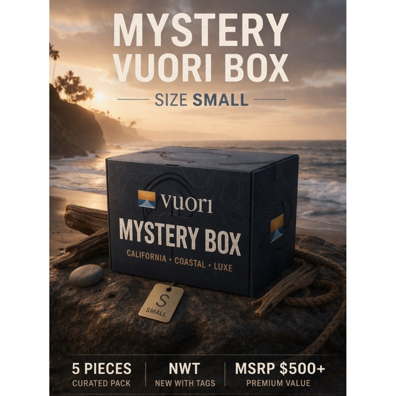 VUORI MYSTERY BOX SIZE SMALL 5 PIECES NWT – MSRP $500+ 🎁 reseller