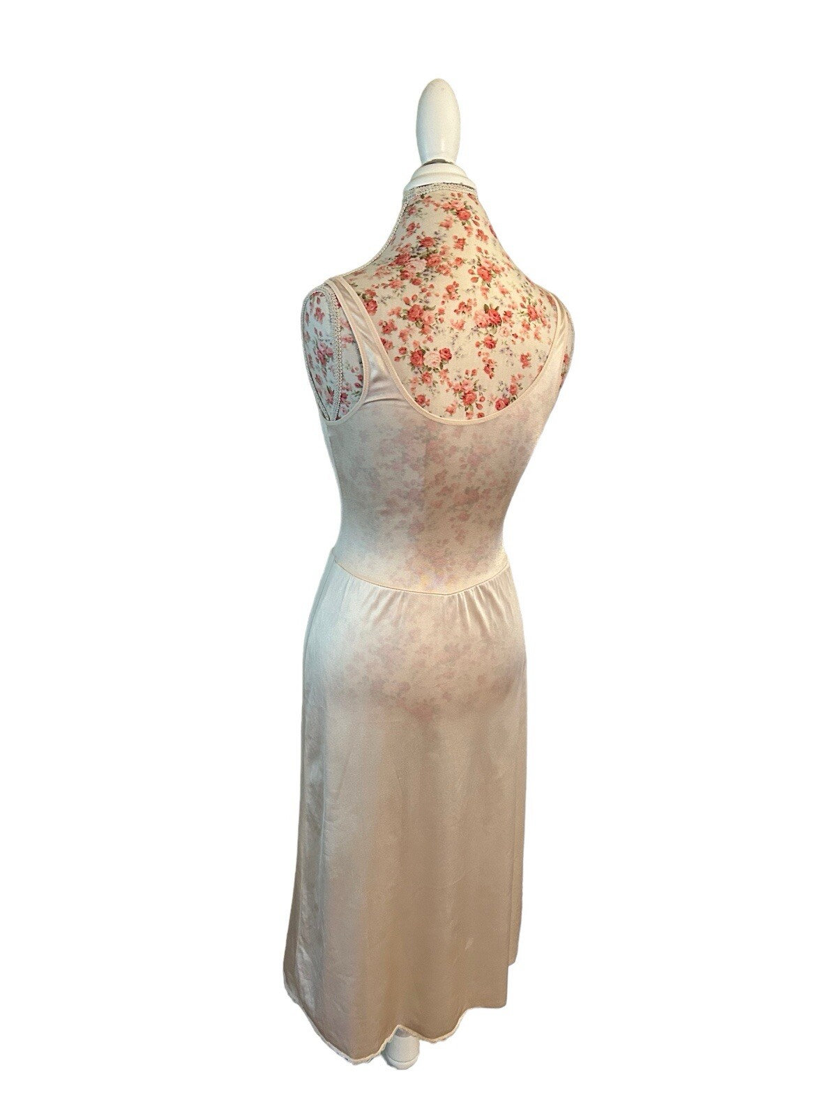 Vintage Warners Beige Nude Full Slip Dress 34 Elegant Ballerina Style Lingerie