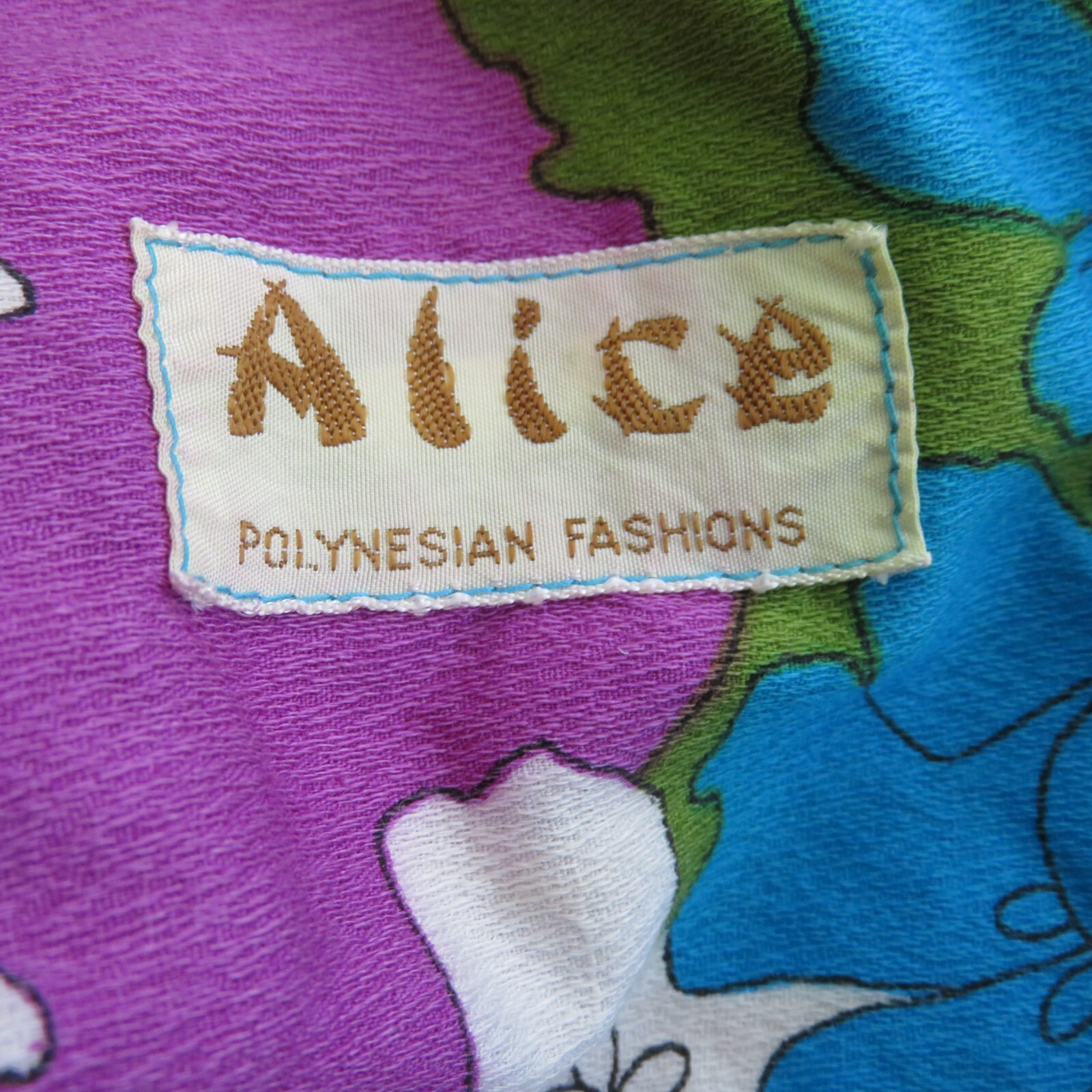 Alice Polynesian Fashions Barkcloth Palazzo Jumpsuit Vintage Hawaiian Romper