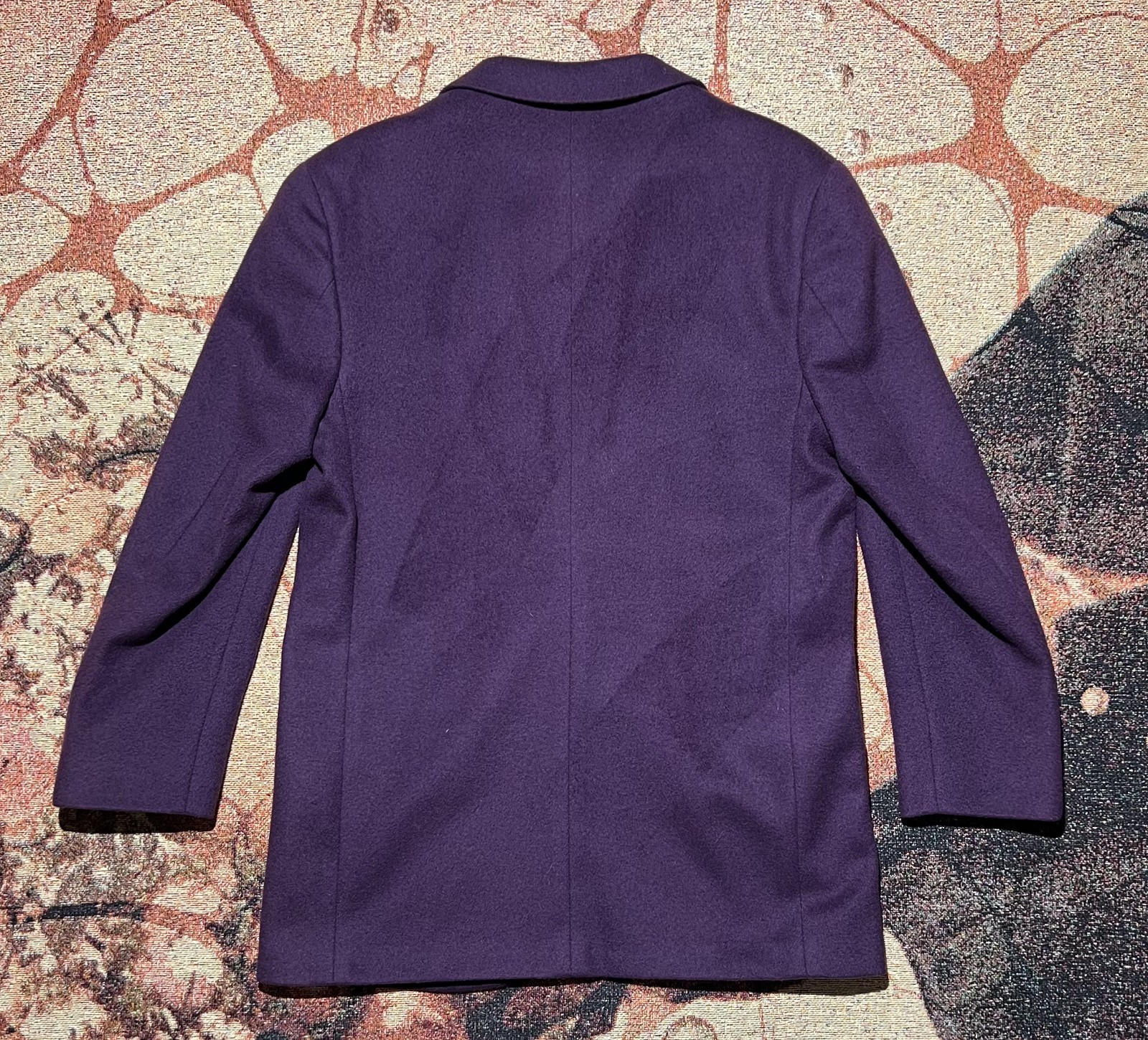 VINTAGE MADE IN USA L.L. Bean Women’s Wool Cashmere Blazer 8 Regular Plum