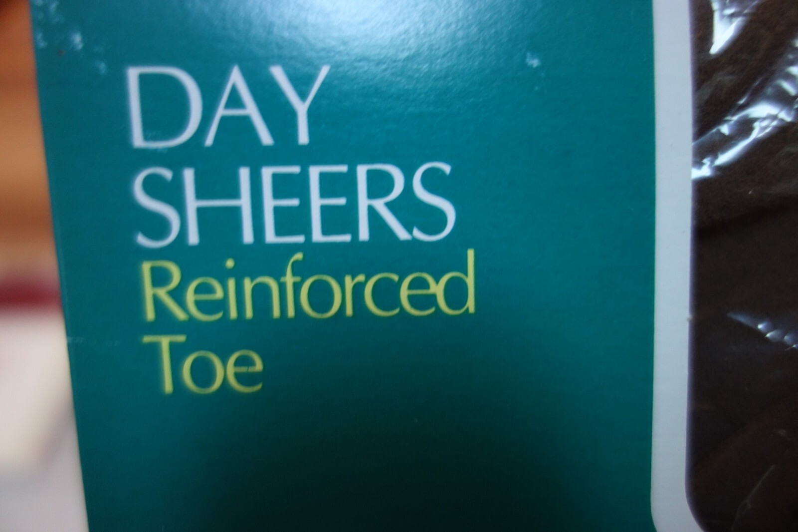 Vtg. Hug-alon Thi-Top Stockings Day Sheers One Pair Nude Medium Sears Reinforced