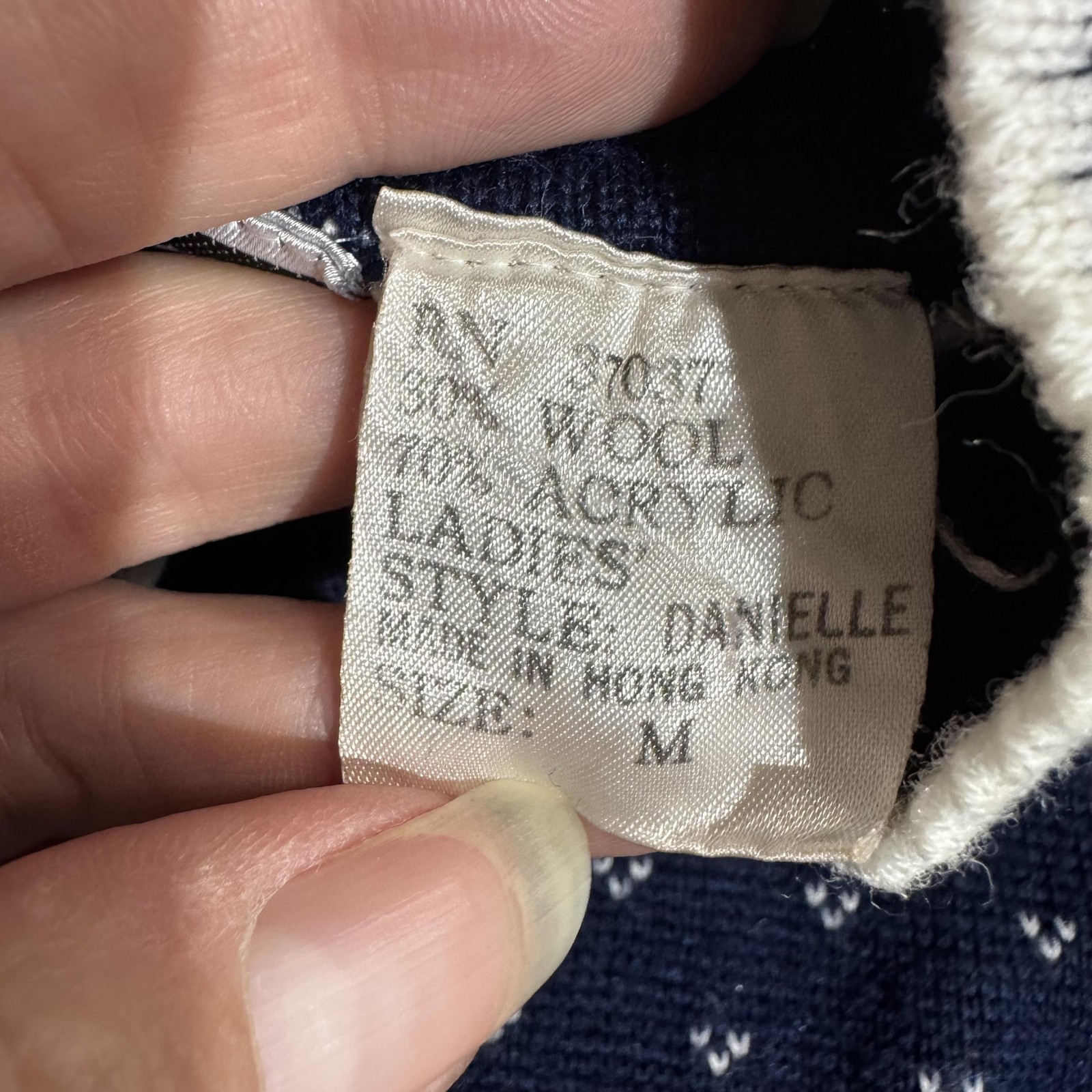 Vintage Obermeyer Sweater Womens Medium Danielle Wool Acrylic Pullover Ski 90s