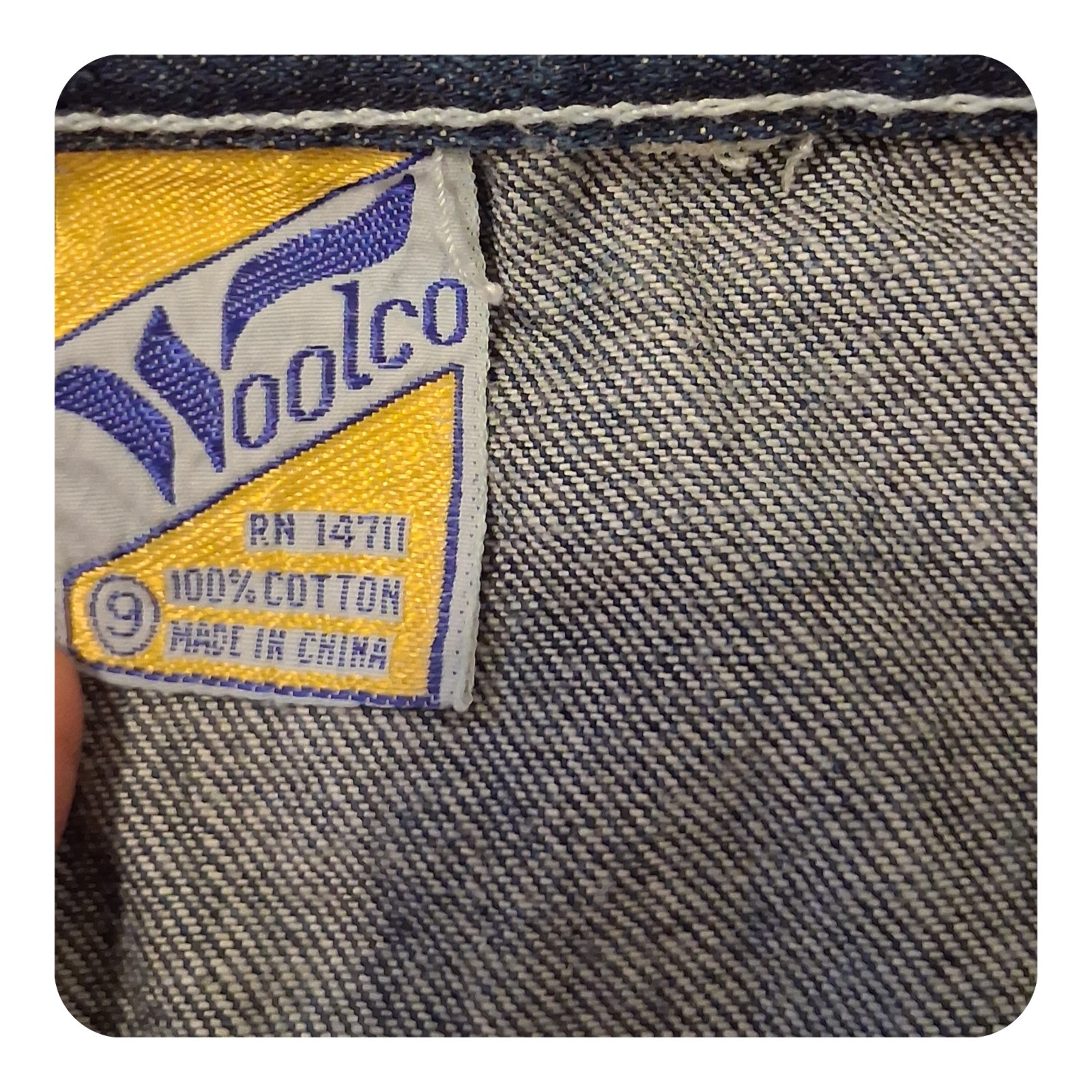 Vintage 70s Woolco Denim Skirt Snap Button Front High Waisted A-Line Midi…