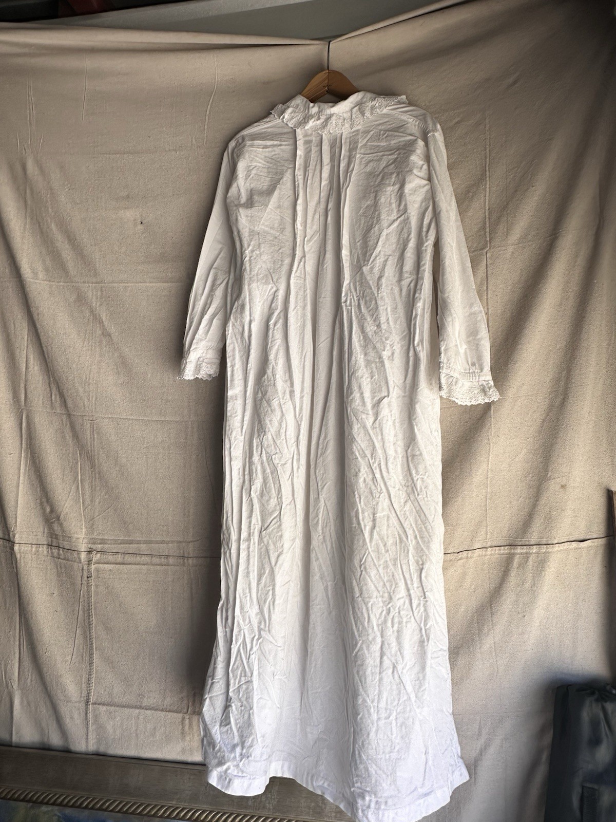 Resale Lot French Antique Dress Blouse Chemise 1900s White Cotton Womens S M L