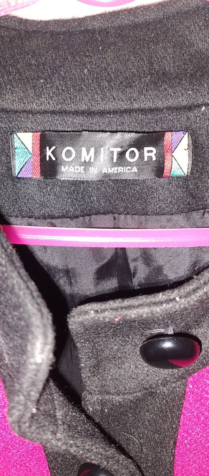 Komitor Vintage ILGWU Women’s Button Up Coat Union Made In America Size 3x