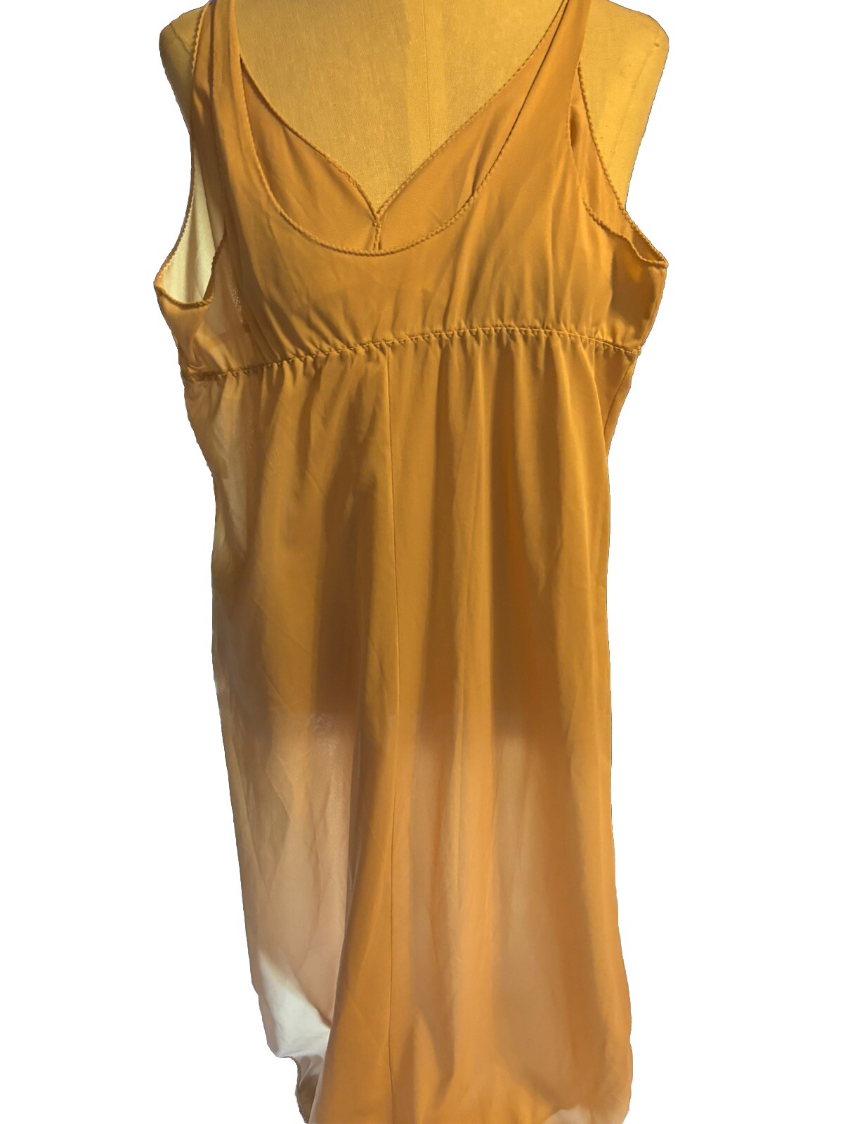 Formfit Rogers Women Tan USA Tan Slip/ Nightgown Sz 38 Tall 16-18