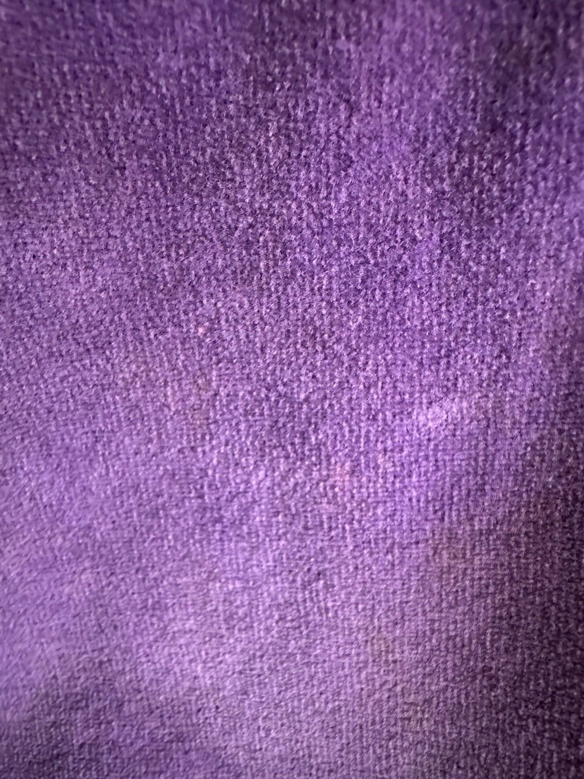 Vintage Purple Velour Women’s L Sweatshirt w/ Gold Studs & Detail Black Trim