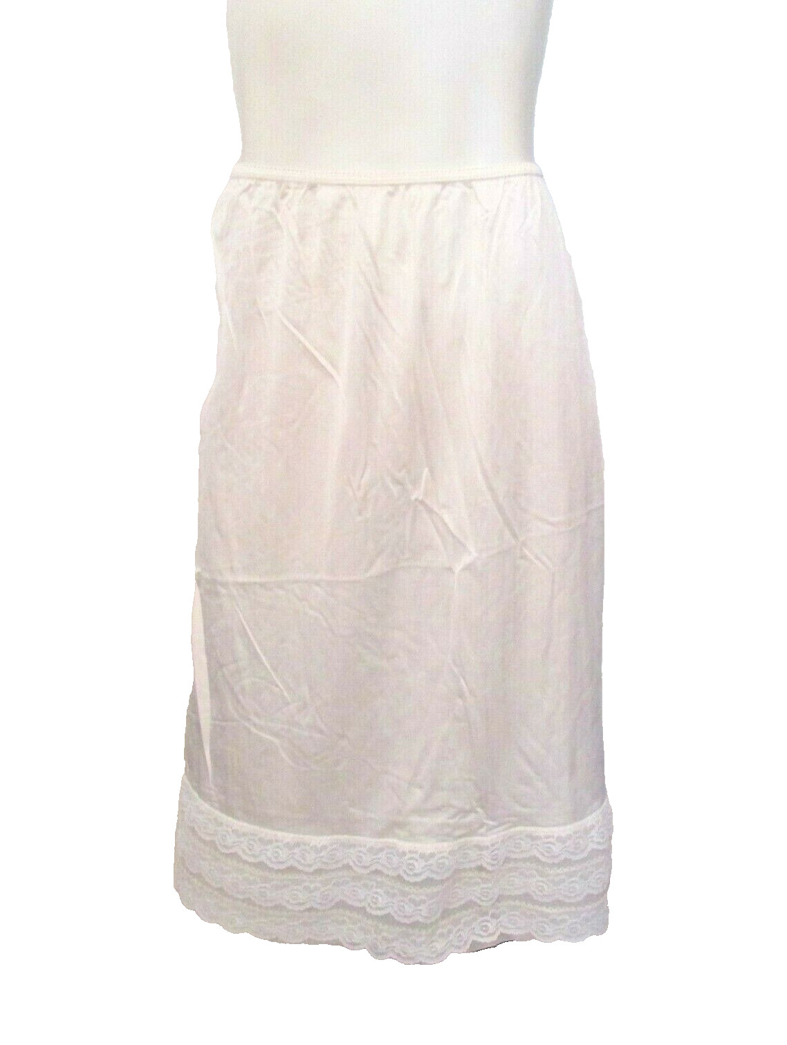 Sliperfection 663 Nylon Tricot Non-Cling Half Slip Petticoat M 27/29 Waist USA
