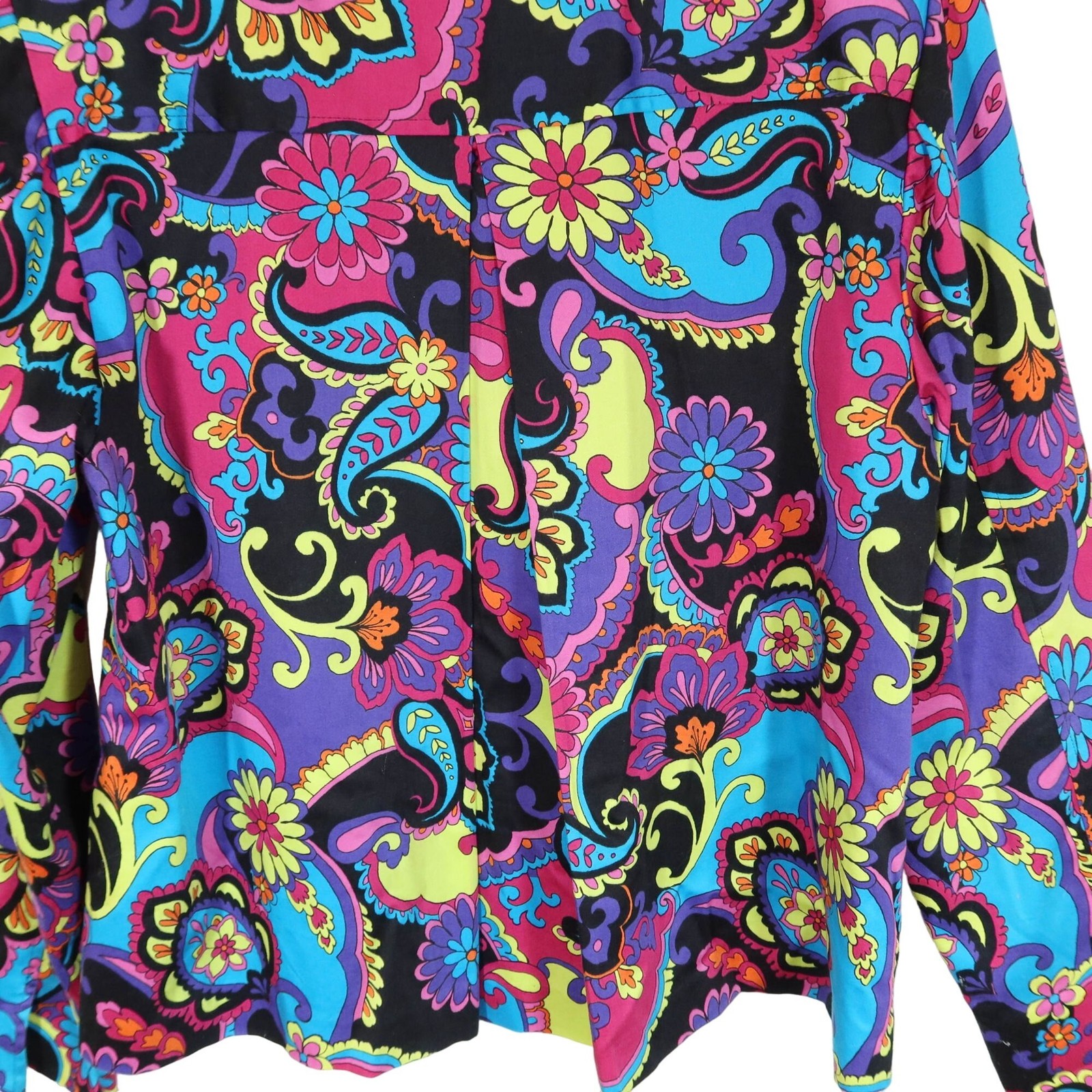Vintage LAURA ASHLEY Floral Jacket Size M Maximalist Flower Power Paisley