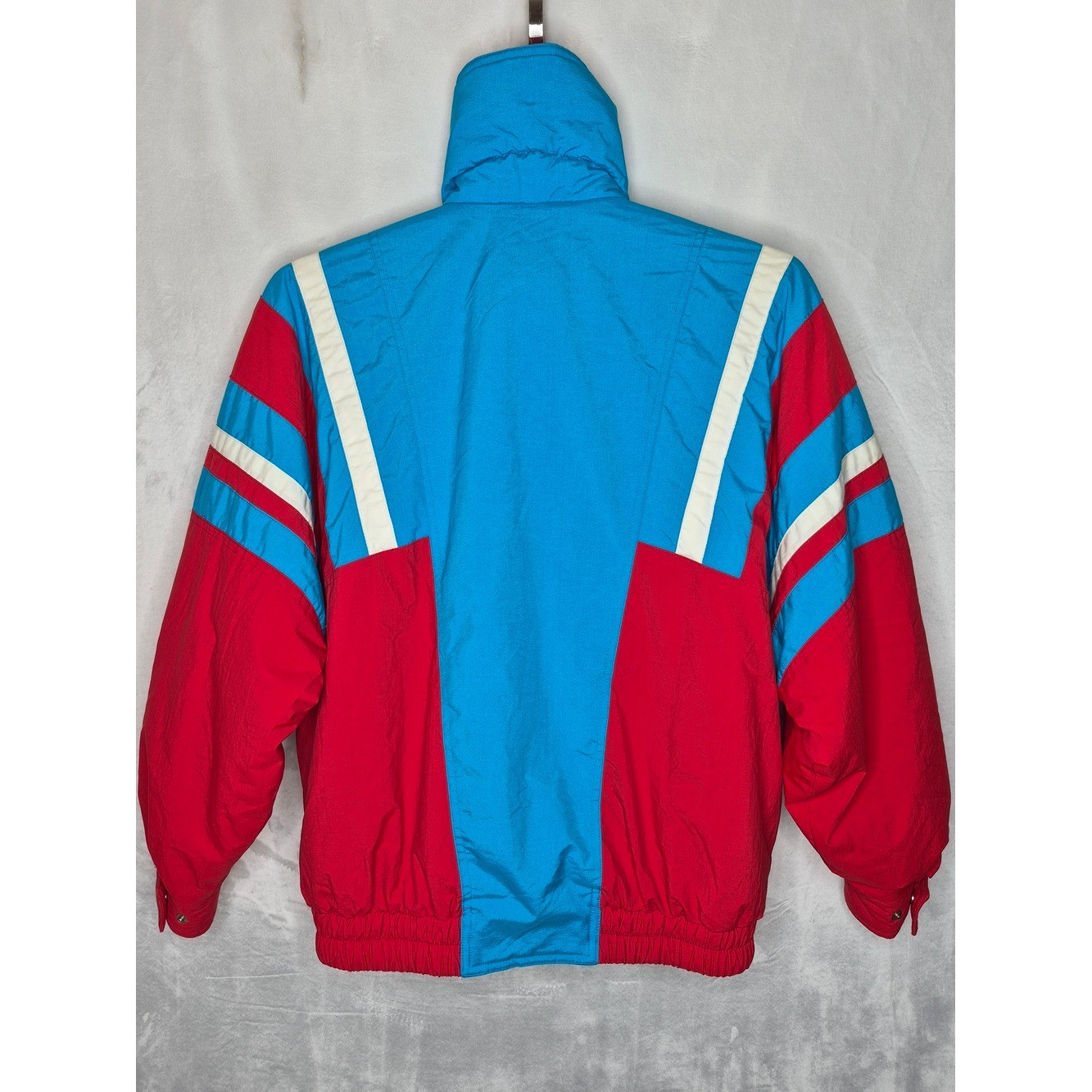 Vintage 80s Tyrolia by HEAD Colorblock Ski Jacket Blue Red Womens Small