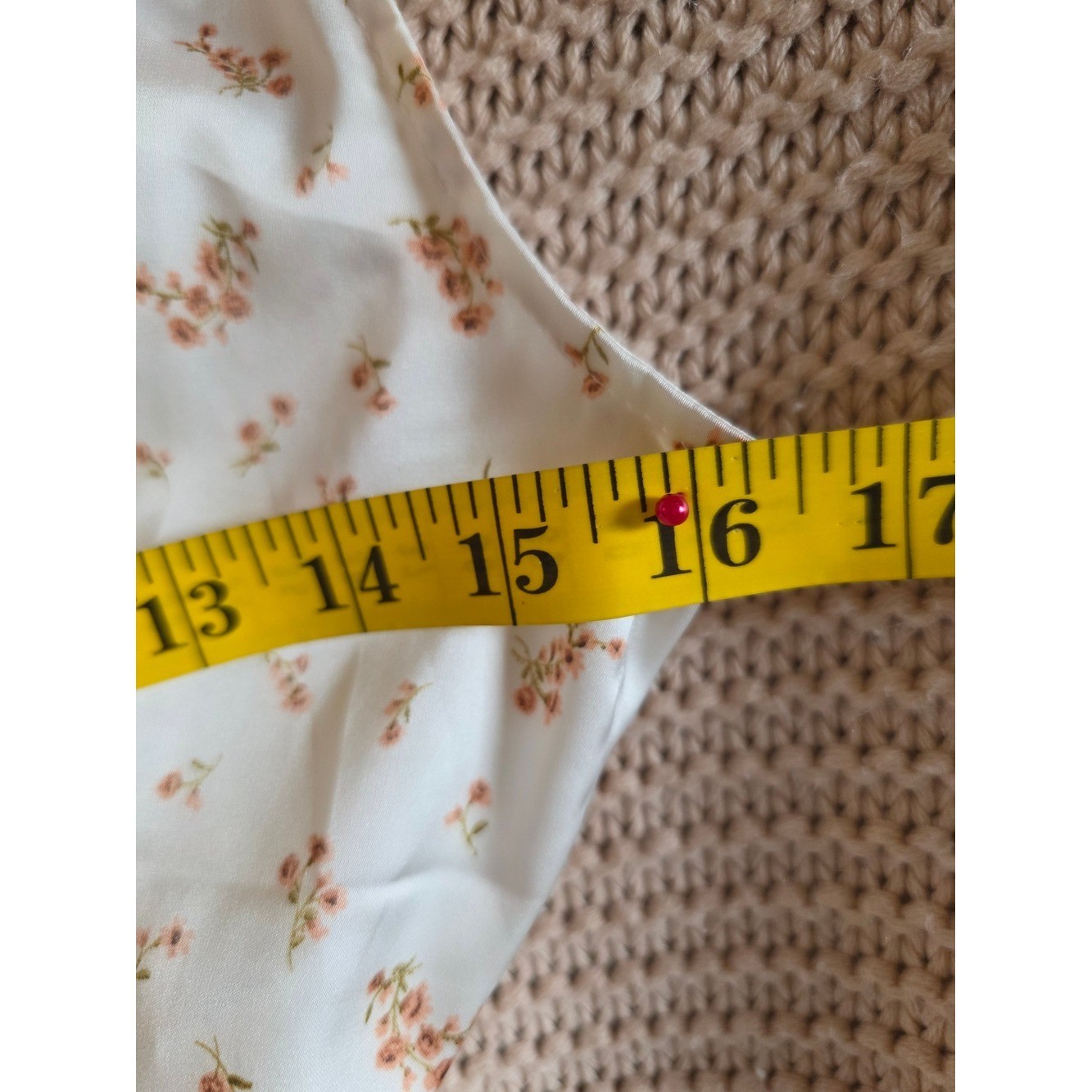 NWT Ambiance Satin Floral Smocked Cami Size L | Coquette Cottagecore