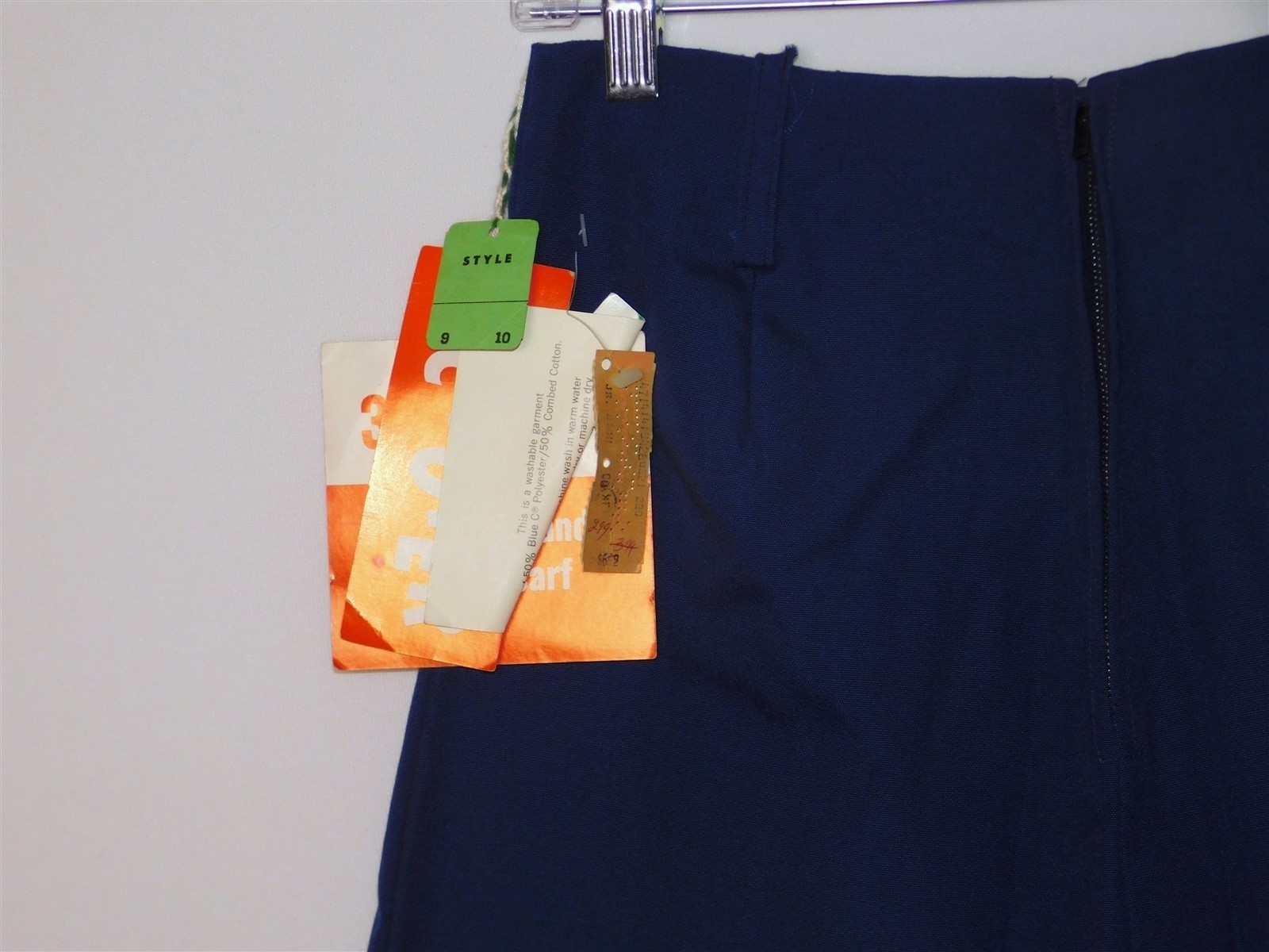NWT Women’s SCOOTERS 1960s Navy Blue Skort Waist 24