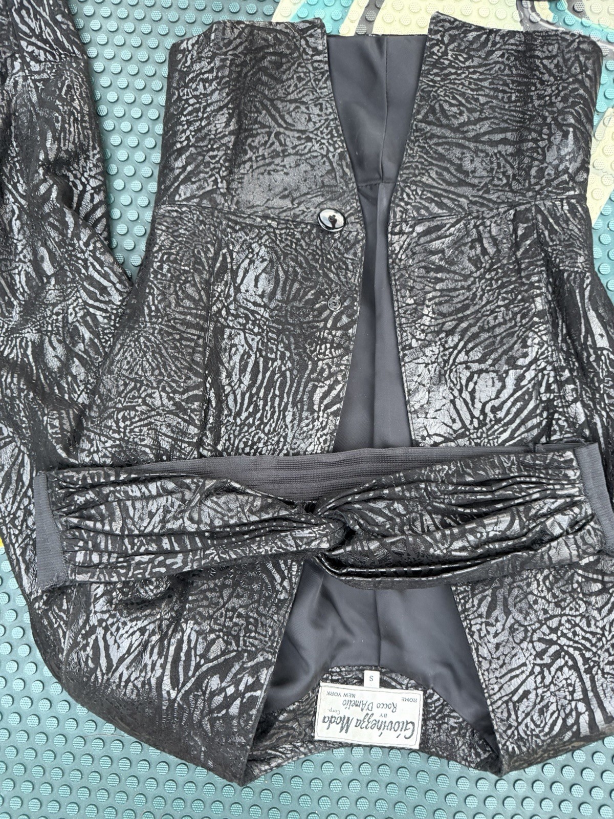 Vintage 80s Giovinezza Moda Rocco D’Amelio 3 Piece Set Jacket Skirt Size Small