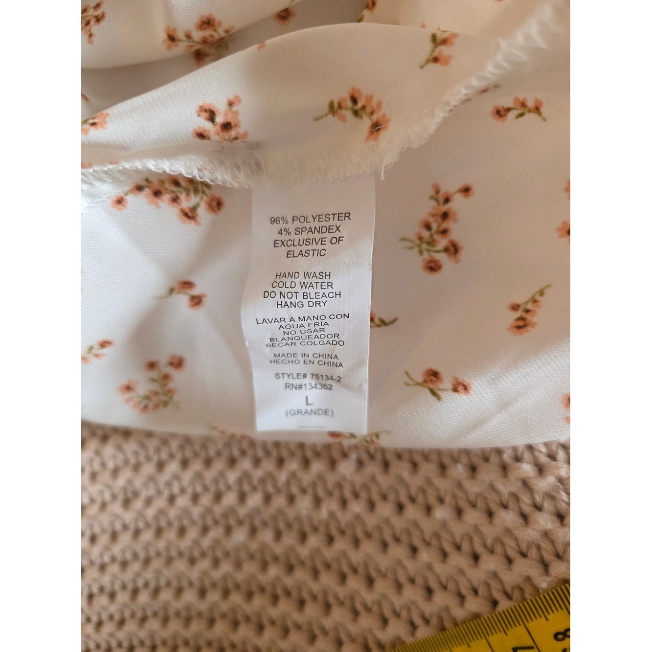 NWT Ambiance Satin Floral Smocked Cami Size L | Coquette Cottagecore