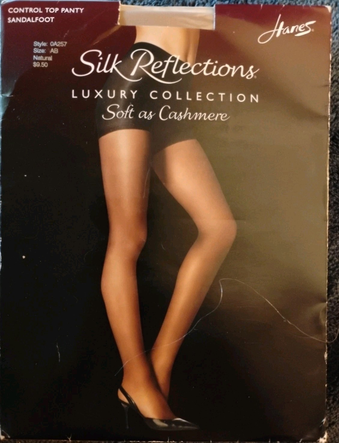 Hanes Assorted Control Top Pantyhose Shaping Contour Sandalfoot Sz AB LOT OF 9