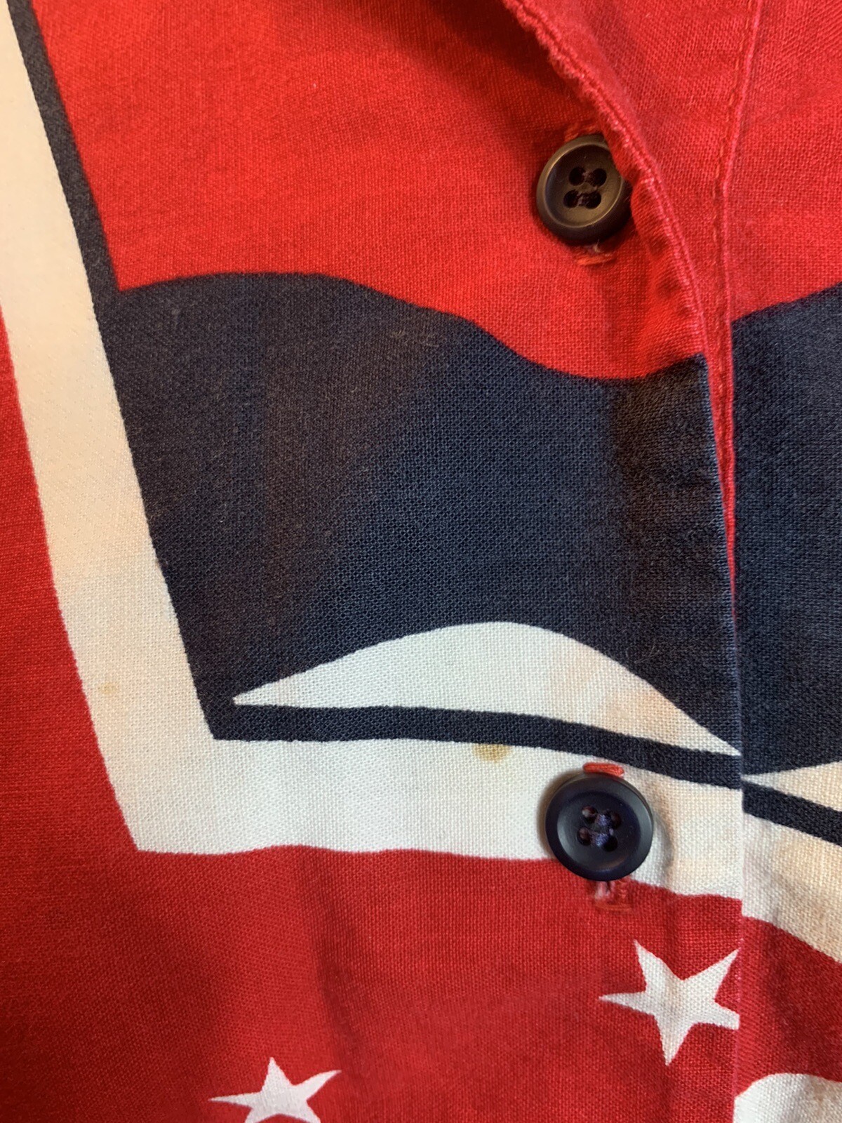 Vtg Women’s Brooks & Dunn Panhandle Slim Shirt Red White Blue Size M USA