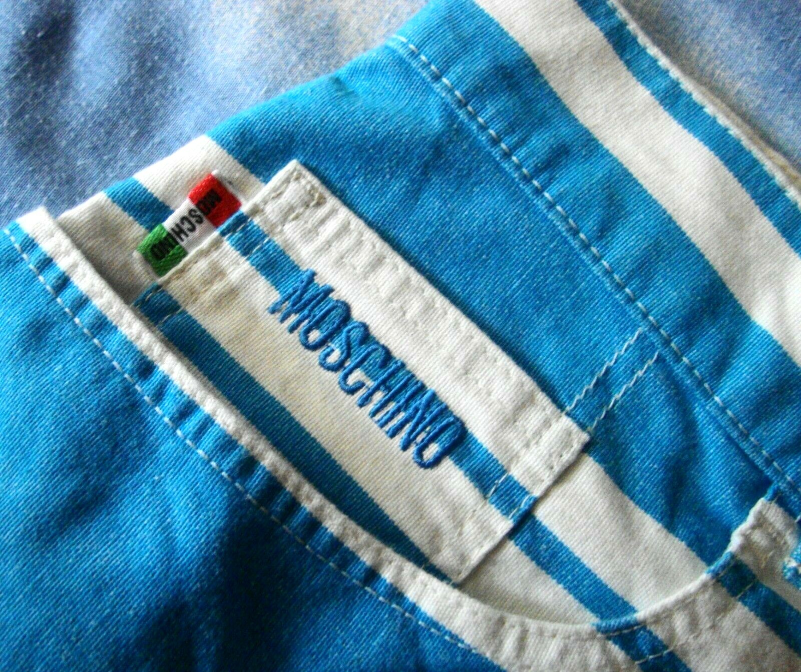 Vintage MOSCHINO jeans skirt made Italy size 46 approx M/L RARE