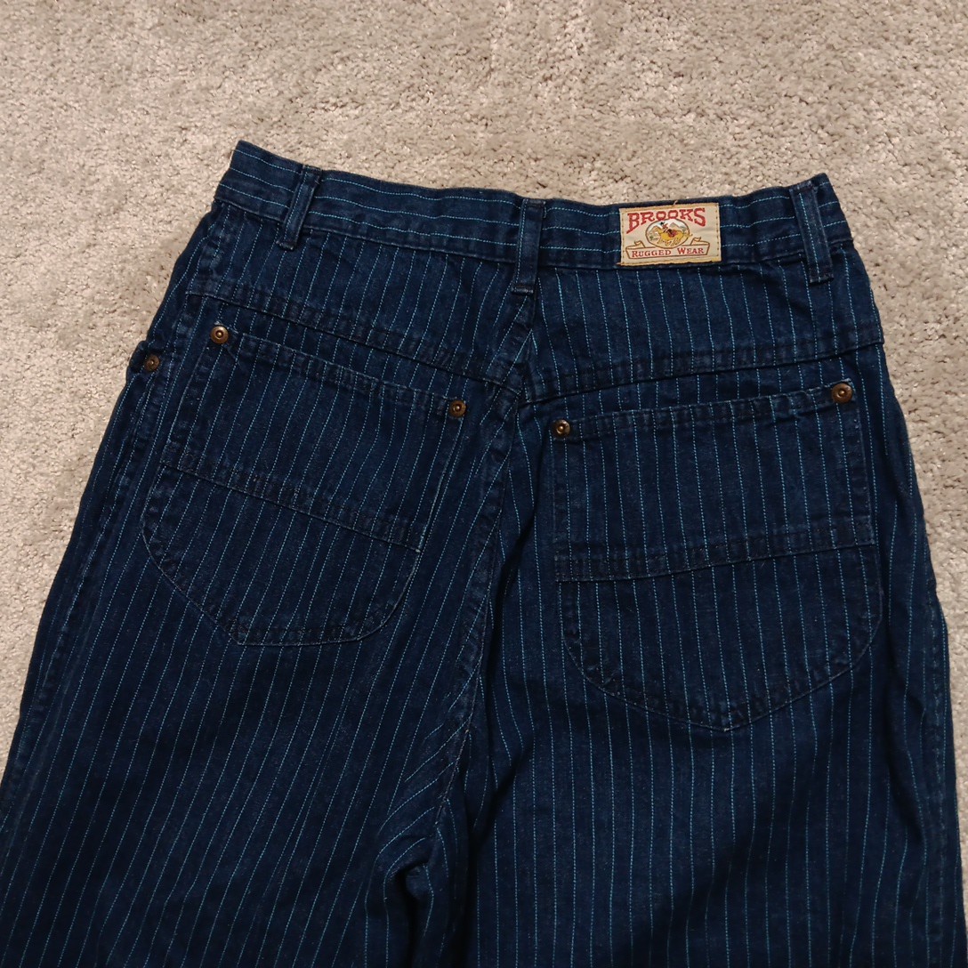 Vintage 70/80’s BROOKS Western Wear Denim Jeans High Rise Sz 13/14 (28×31)