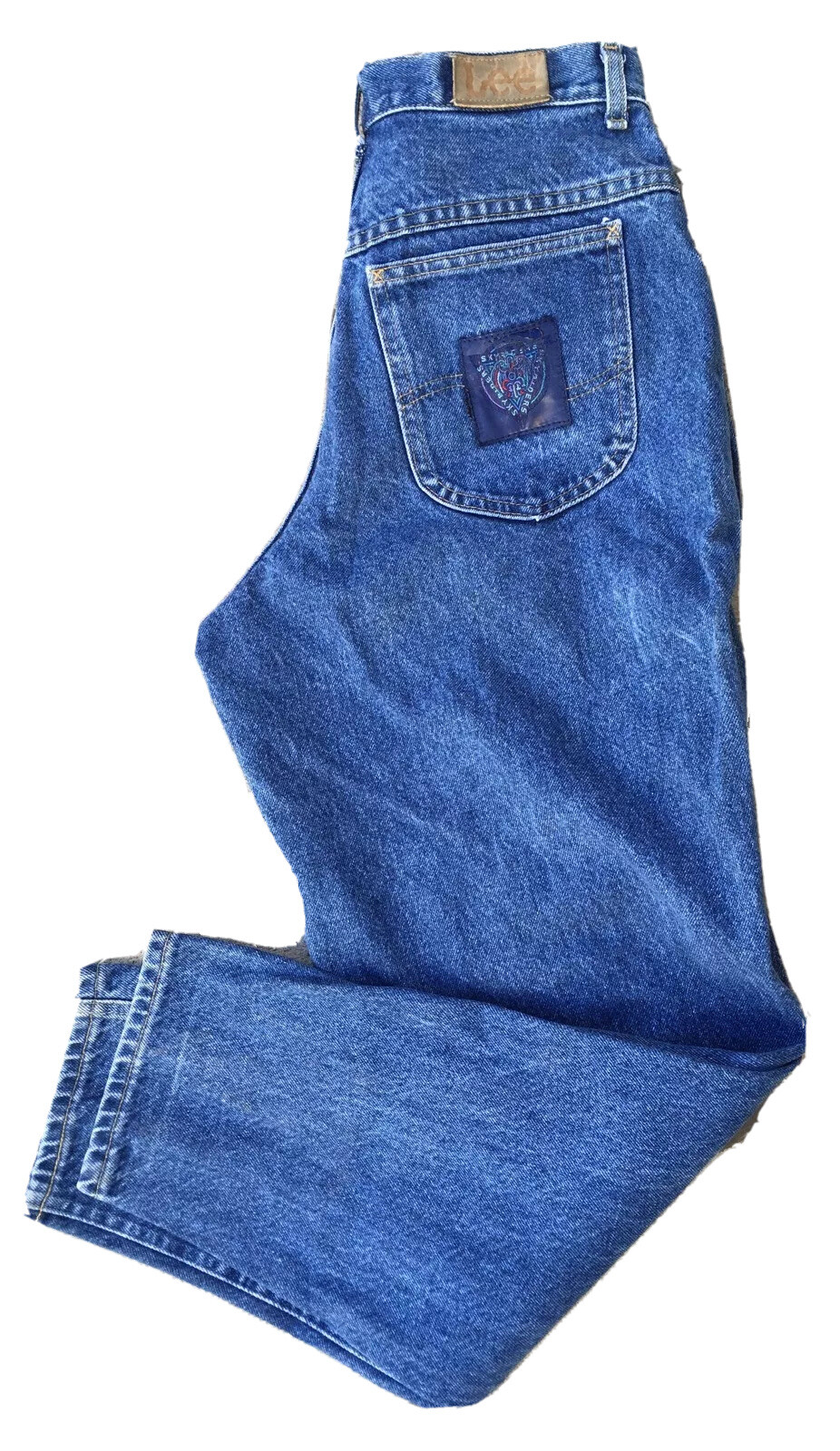 Vintage Lee Jeans Skyriders High Waist 11 Medium 28″ Waist Union Made In USA