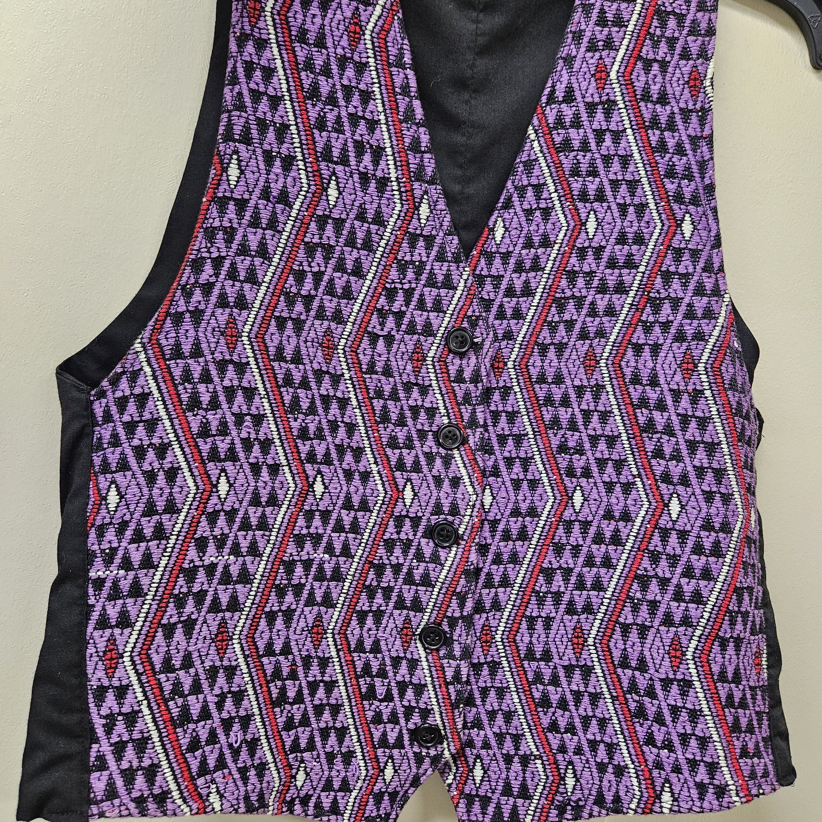Vintage Handmade Western Rodeo Vest Button Up 90s Cowgirl Retro