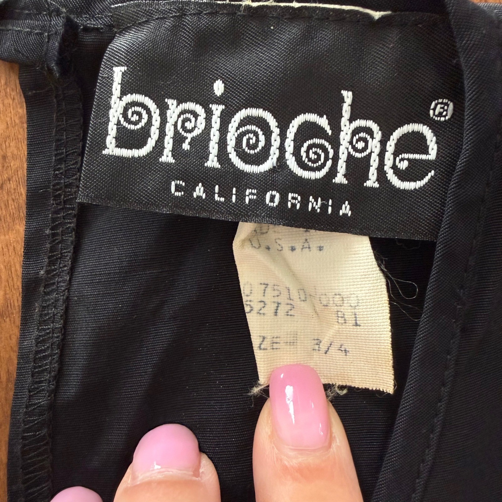Brioche California Vintage 90s Plaid Jumper Dress and Blouse Set Pink Green 3/4