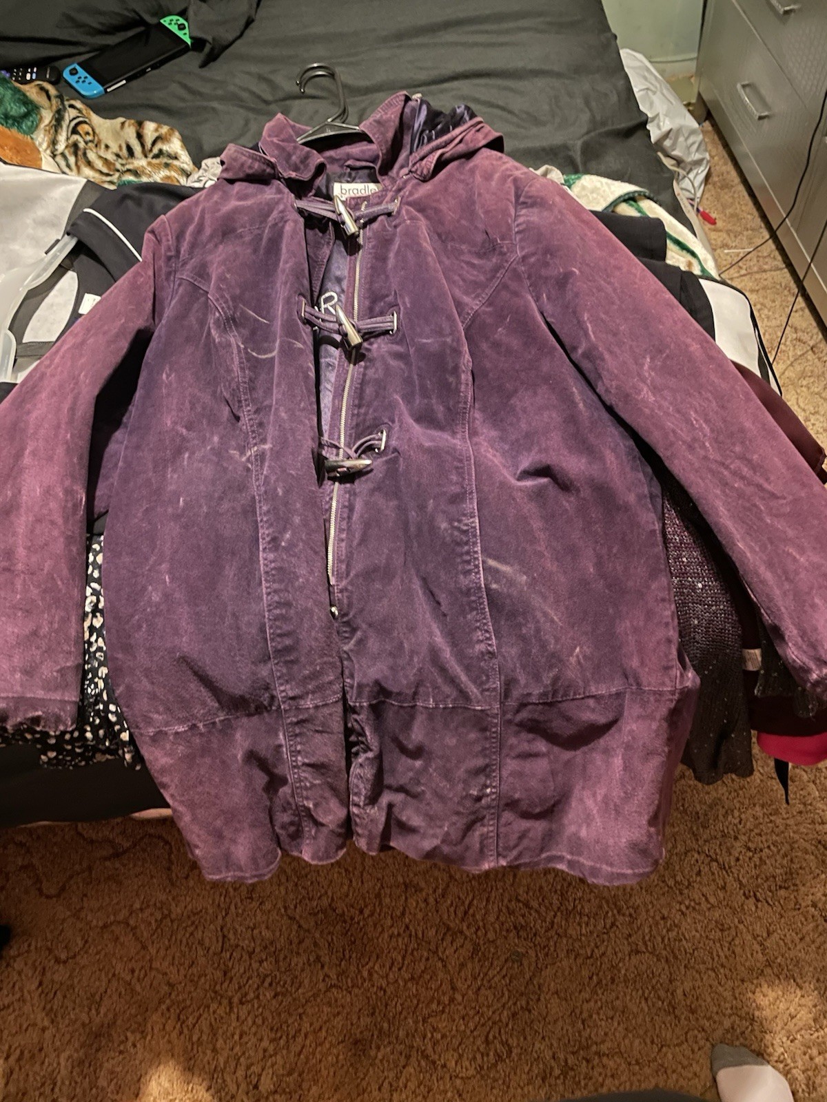 Vintage 2X Purple Bradley Bayou Women’s Leather Jacket